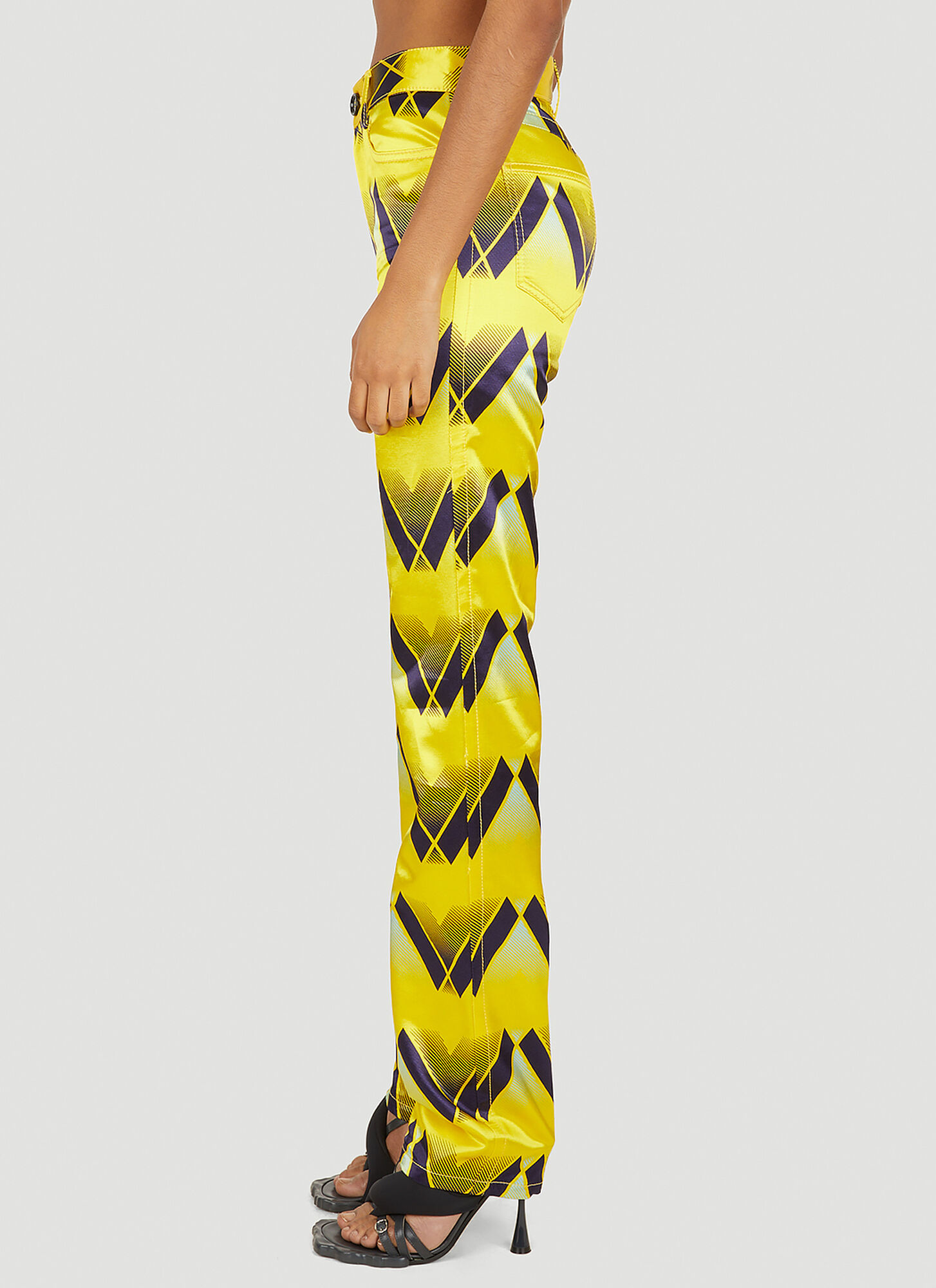  Meryll Rogge Meryll Rogge Graphic Print Pants - Frau Hosen Yellow Fr - 34 