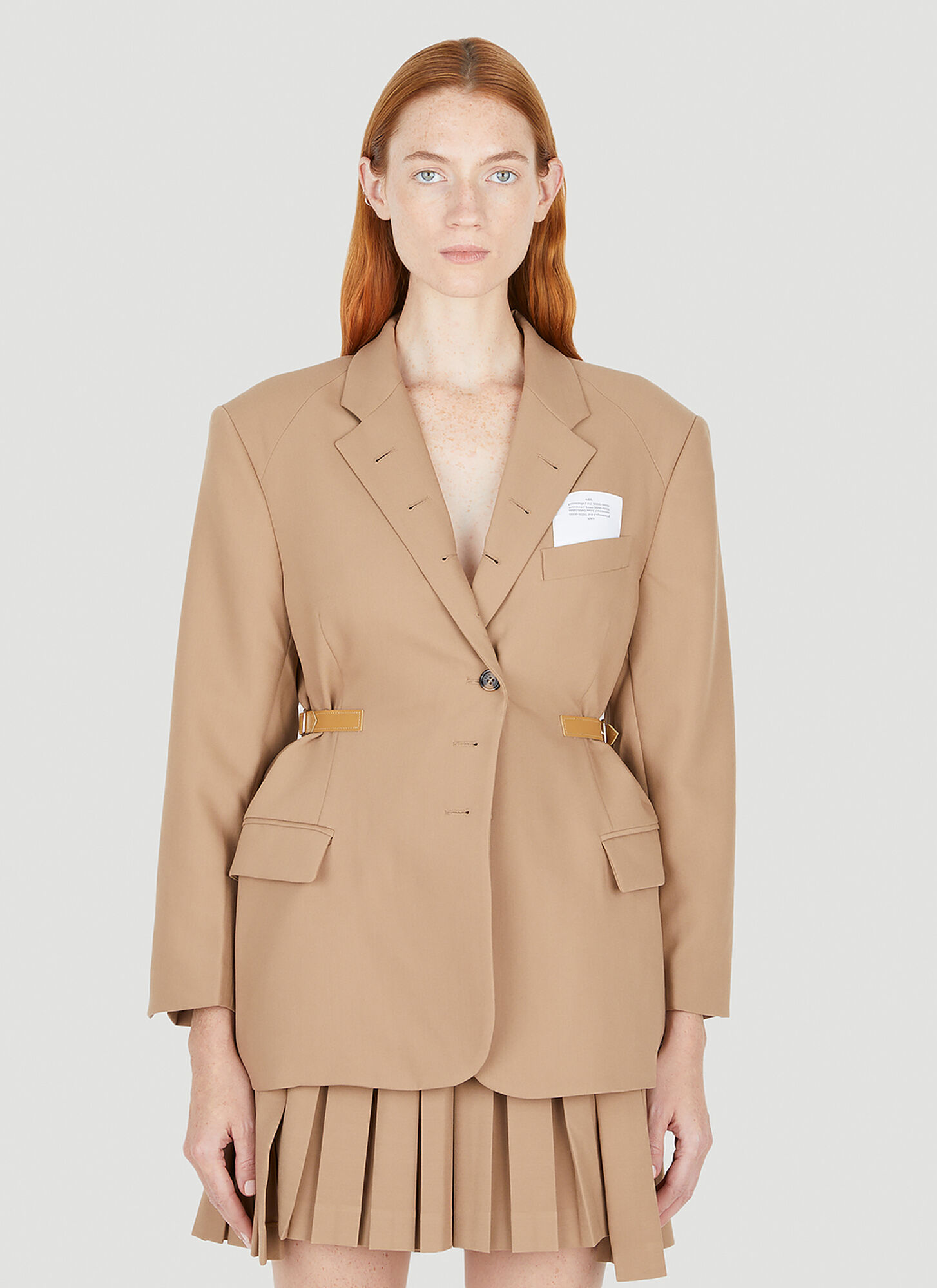 Rokh Multi Buttonhole Blazer - Woman Blazers Brown Fr - 38