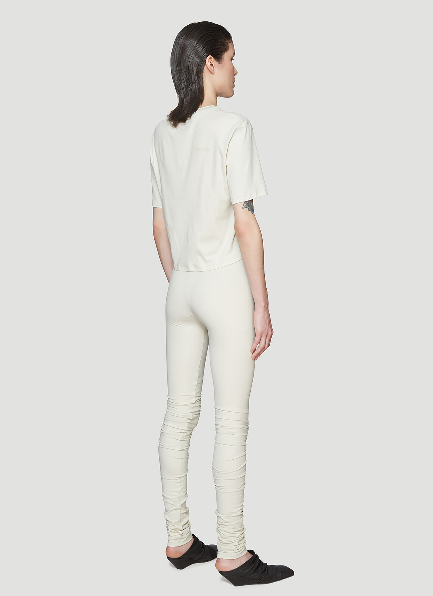  Roni Ilan Roni Ilan Cropped T-shirt - Frau T-shirts Beige L 
