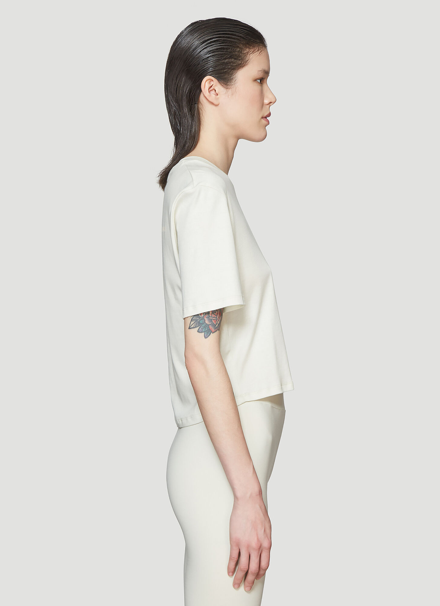  Roni Ilan Roni Ilan Cropped T-shirt - Frau T-shirts Beige L 