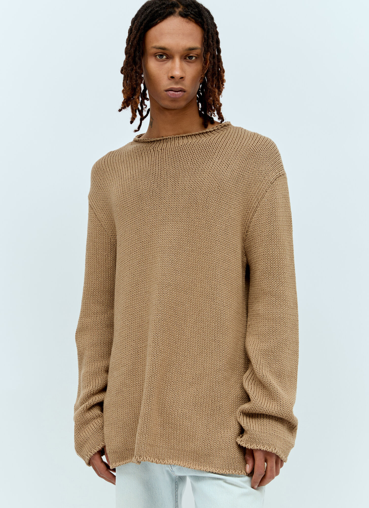 The Row Anteo Knit Sweater In Brown