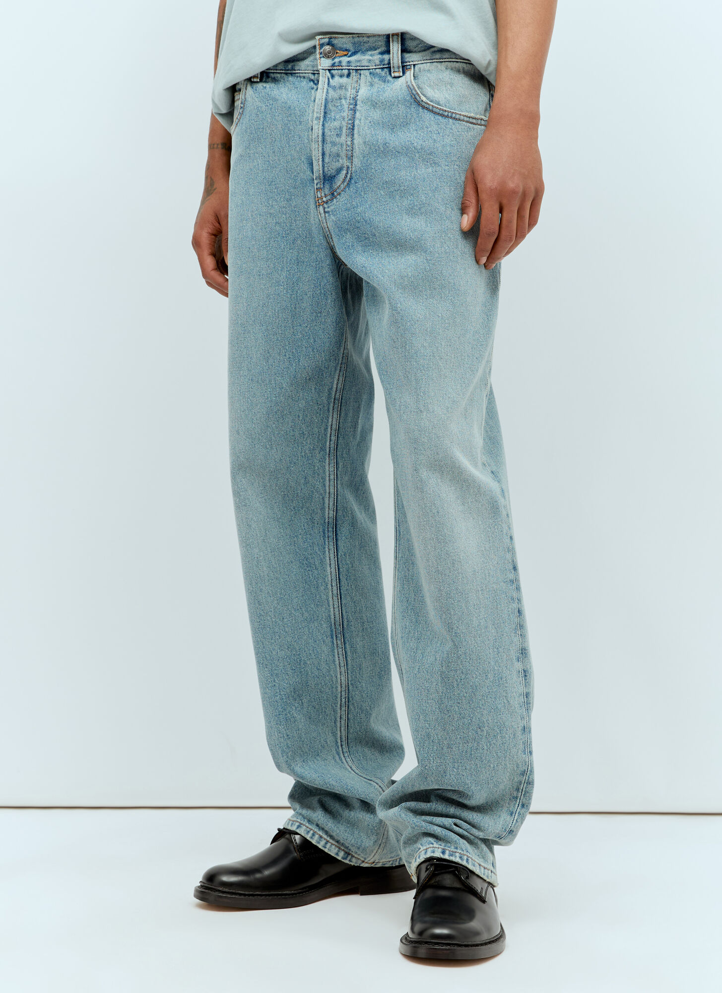 Shop The Row Ross Straight-leg Jeans In Blue