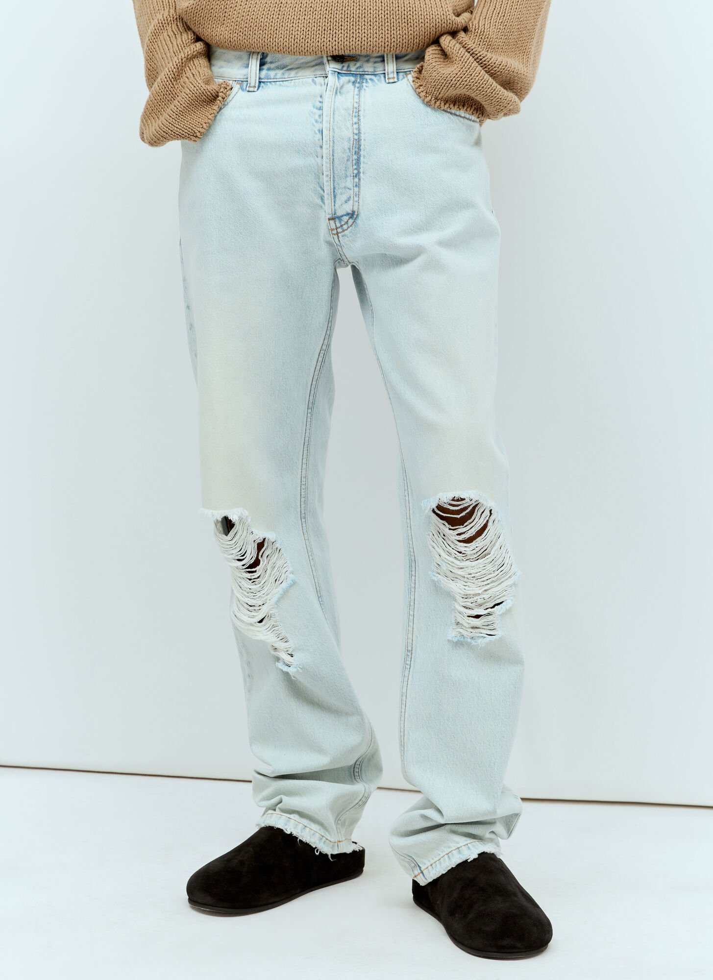 Shop The Row Burted Jeans In Blue