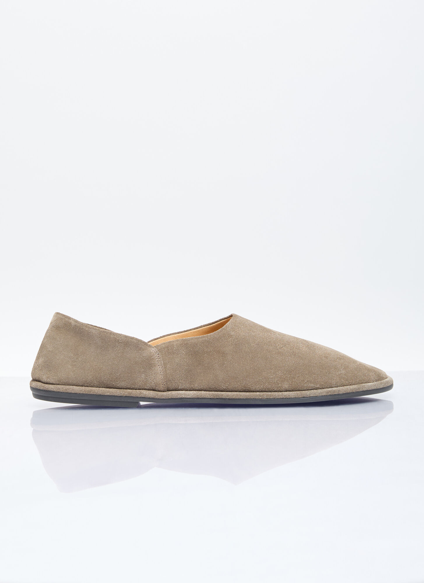 The Row Canal Slip On Shoes In Khaki