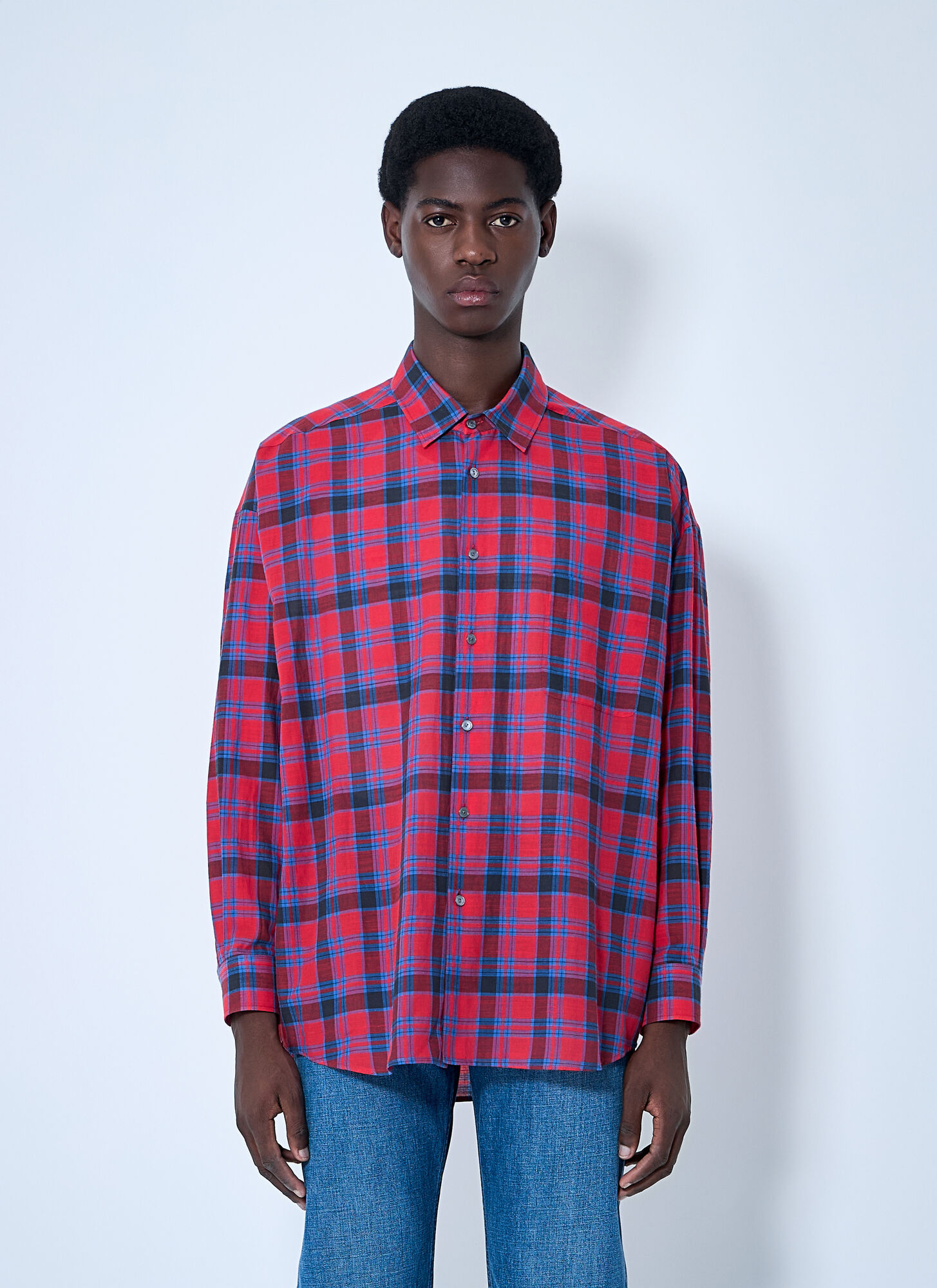 The Row Men's Red Lancaster Shirt - Man Shirts L