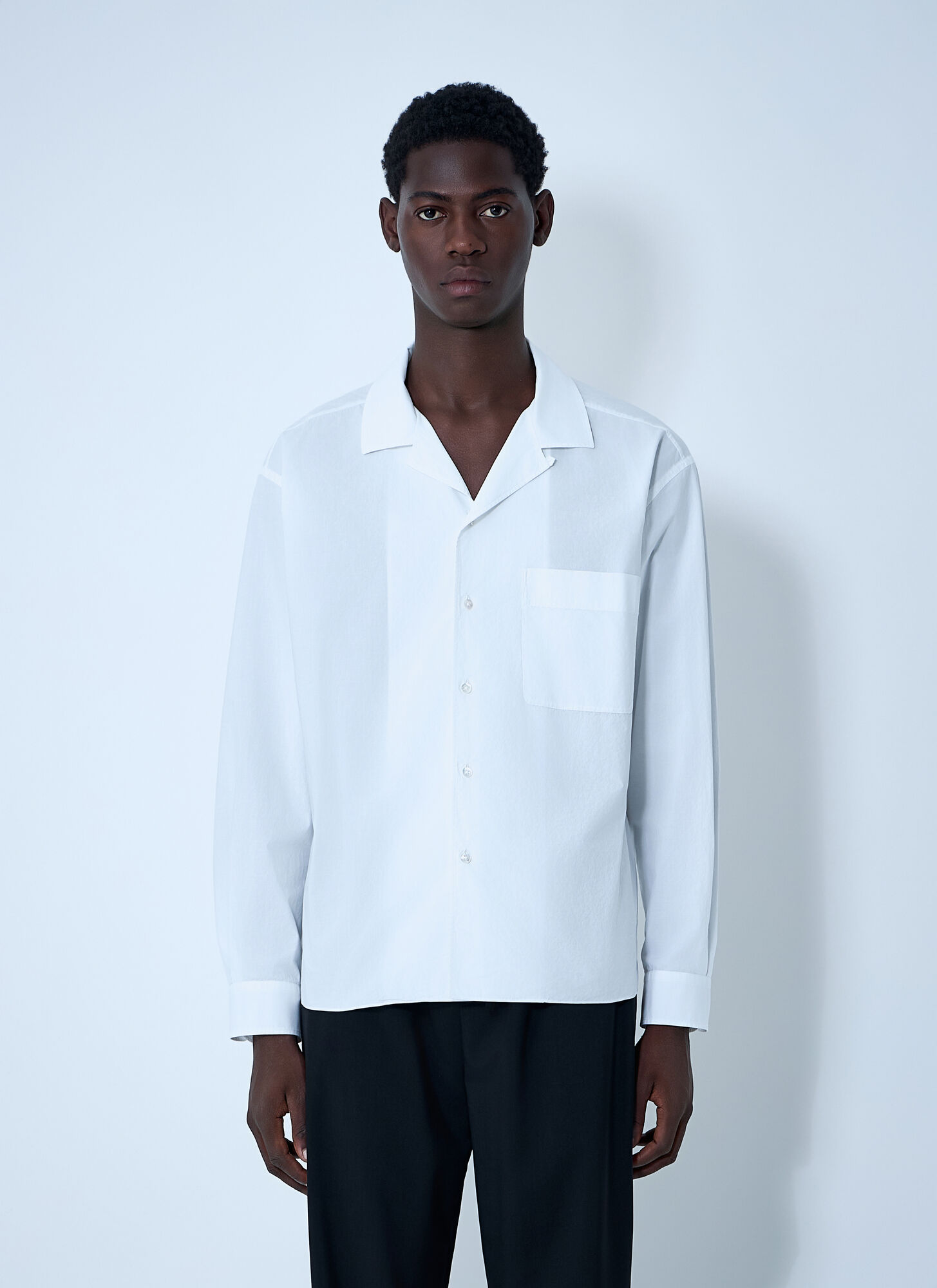 The Row Men's White Elijas Shirt - Man Shirts L