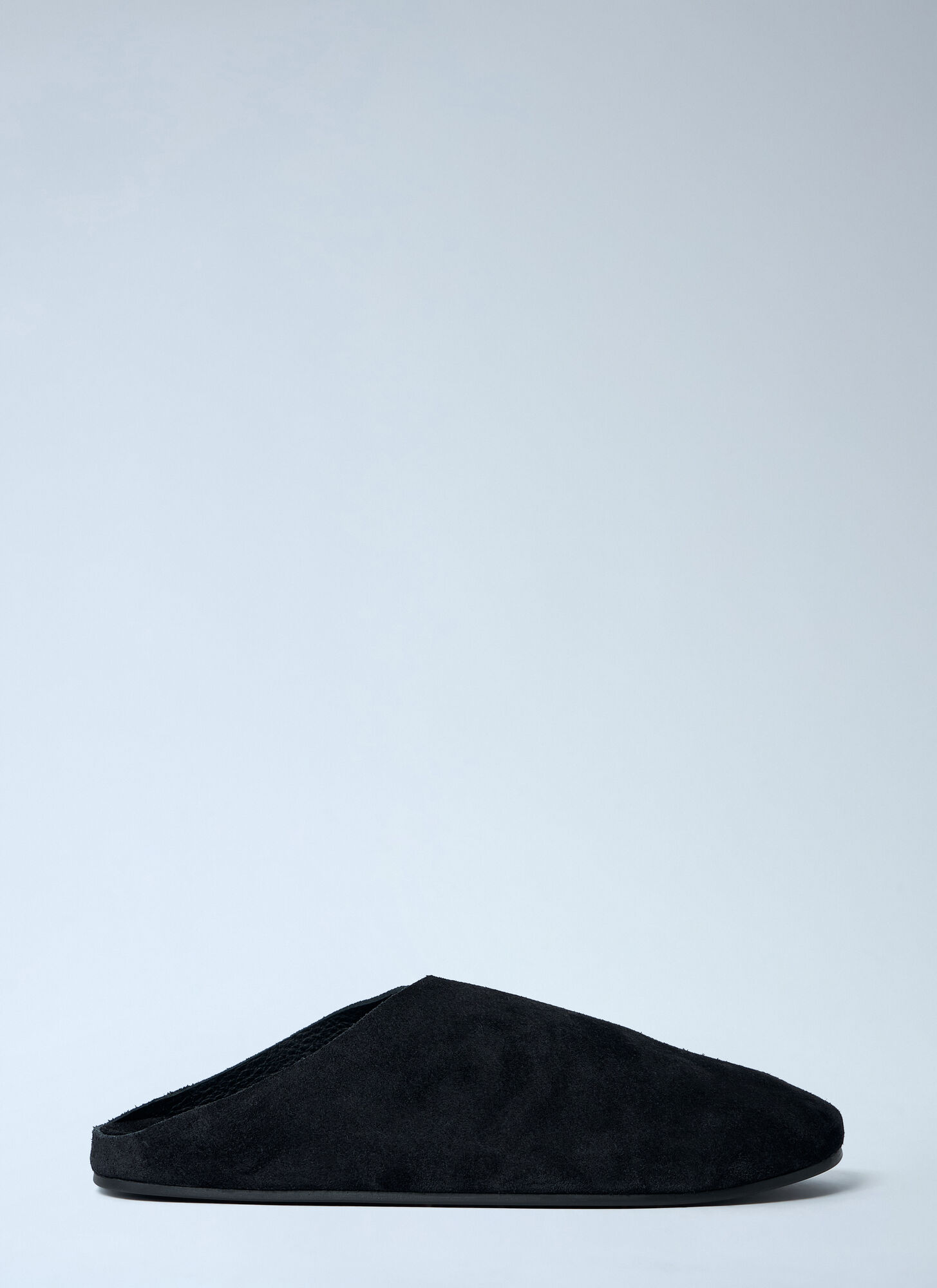 The Row Slippers Hudson In Pelle Scamosciata Nera Uomo In Multi