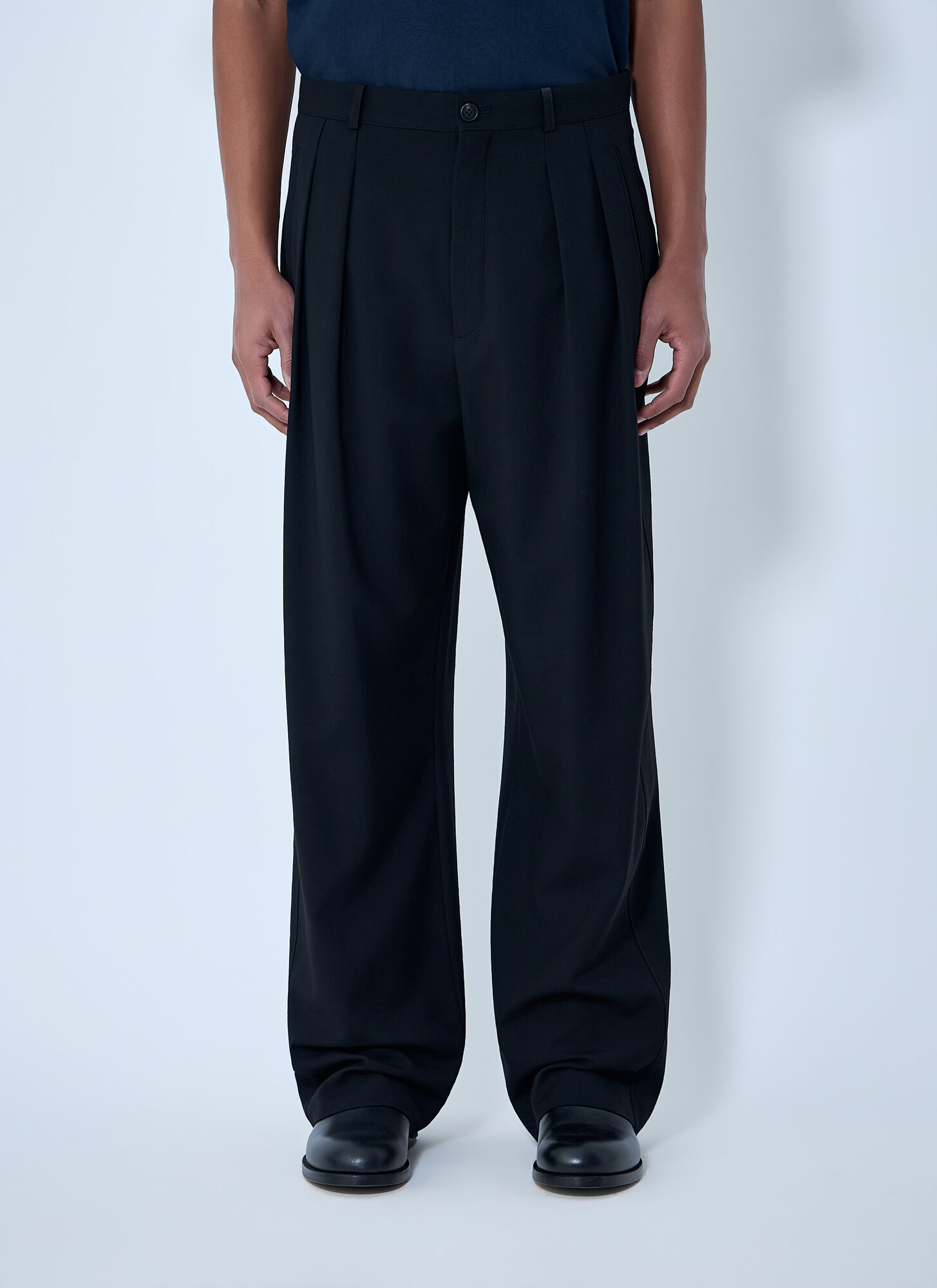 The Row Men's Black Corley Wool Pants - Man Pants 32