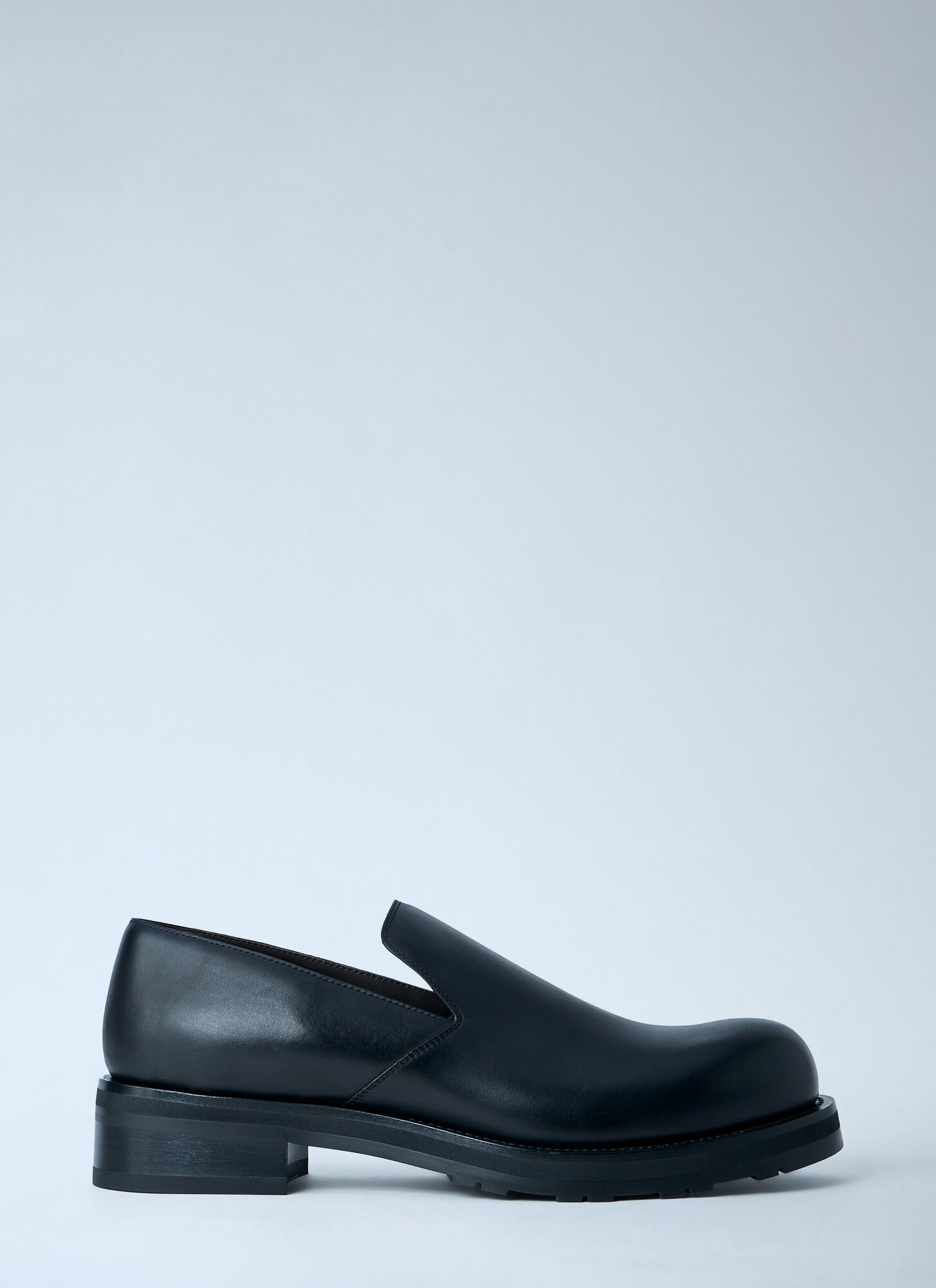 The Row Men's Black Lug Sole Slip On Shoes - Man Loafers Eu - 45
