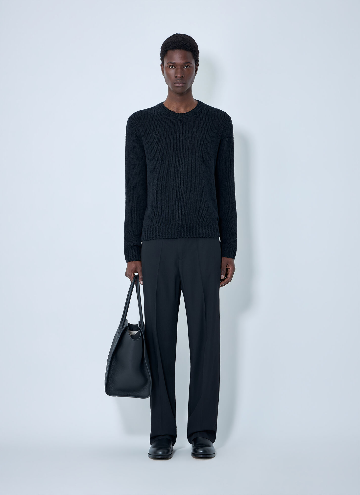  The Row The Row Laing Sweater - Mann Strick Black L 