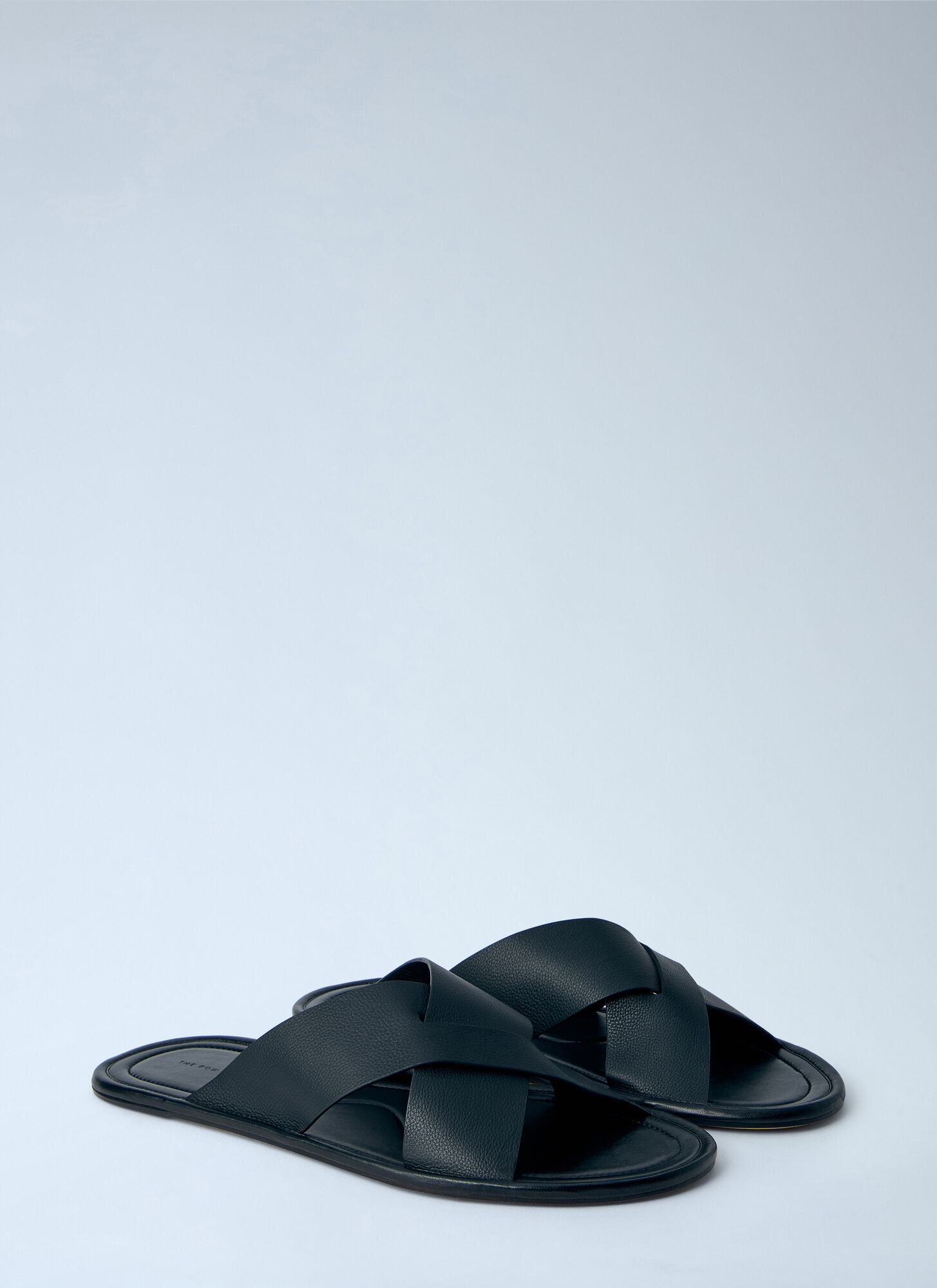  The Row The Row Malick Crossed-strap Sandals - Mann Pantoletten Black Eu - 40 