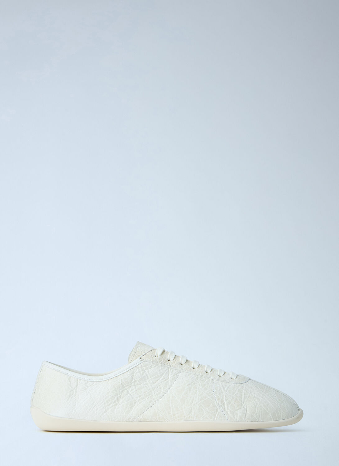 The Row Clement Crinkled-leather Sneakers - Man Sneakers White Eu - 42
