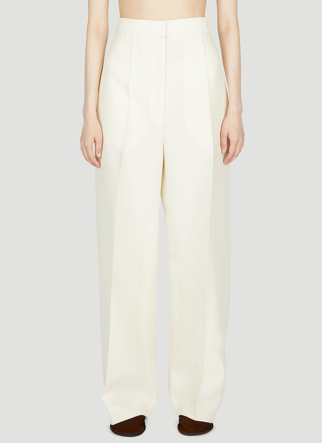 The Row Gordon Trousers In Neutral