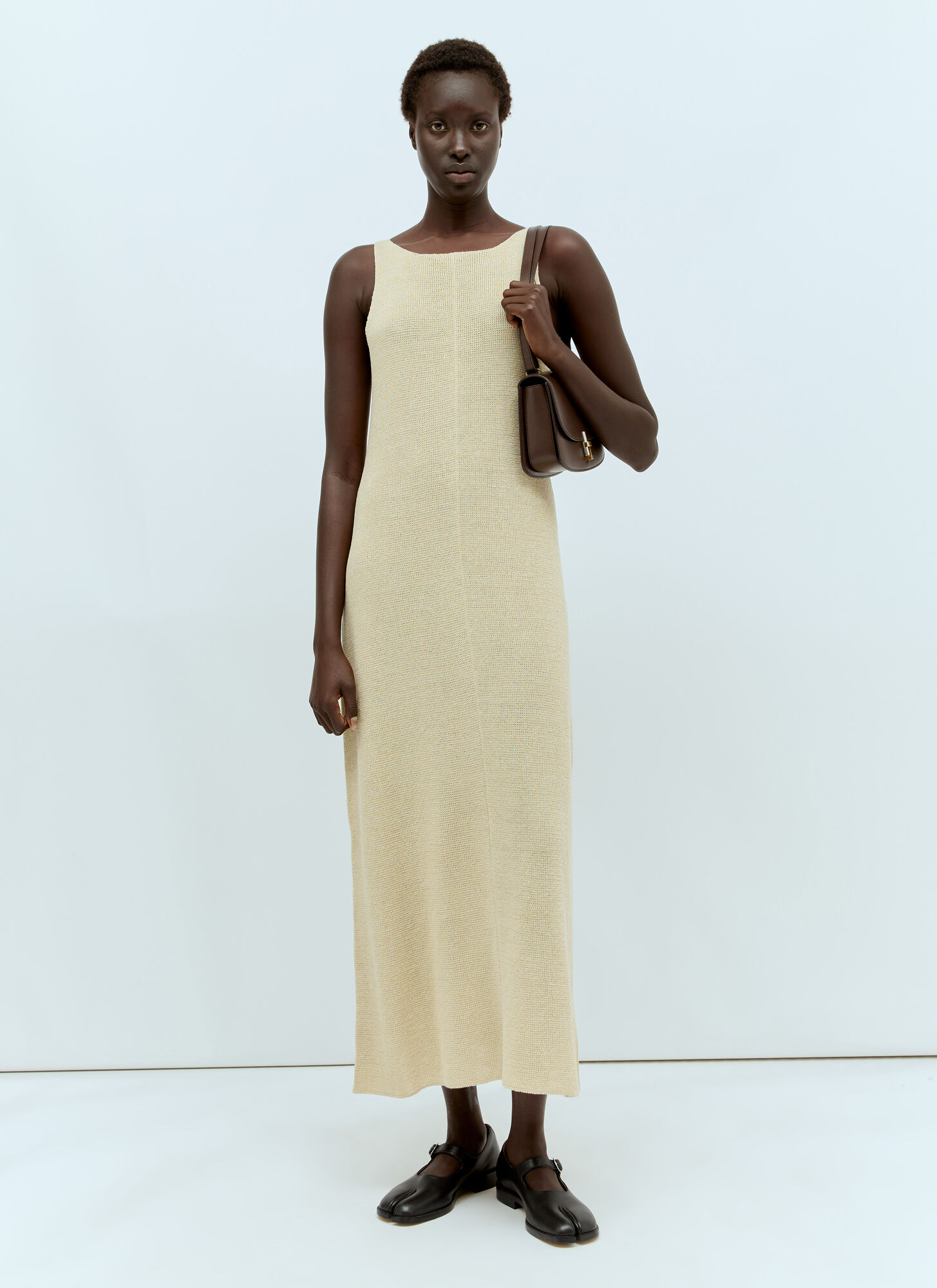 The Row Women's Beige Fleet Midi Dress - Woman Dresses S