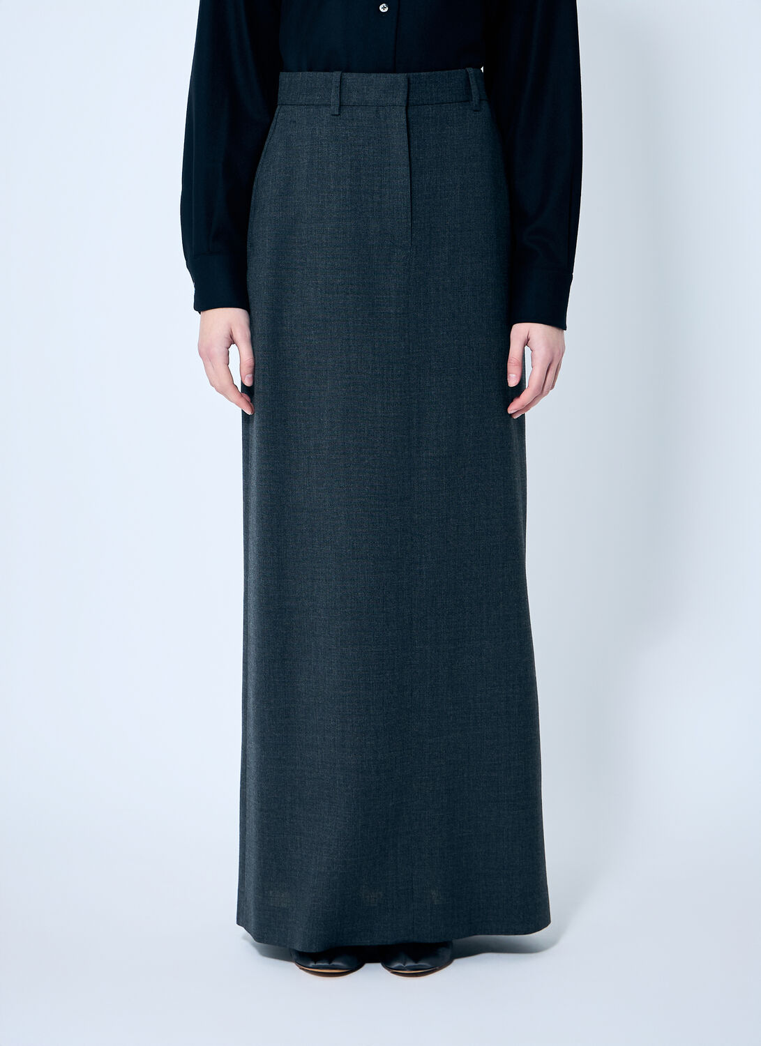 The Row Roux Skirt In Grey