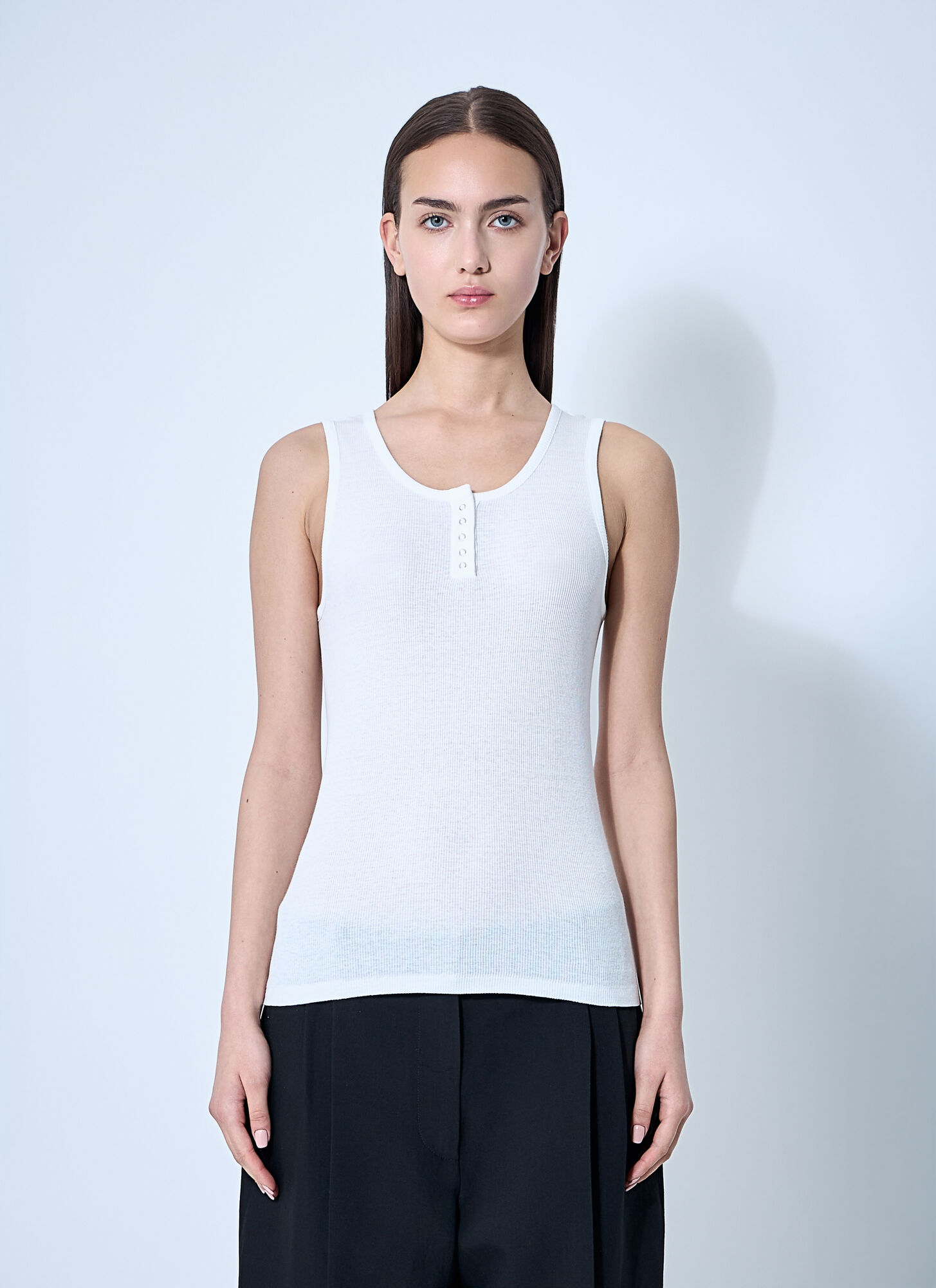 The Row The Row Mansel Tank Top - Woman Tops White M　The Row マンセル タンクトップ - 女性トップス ホワイト M