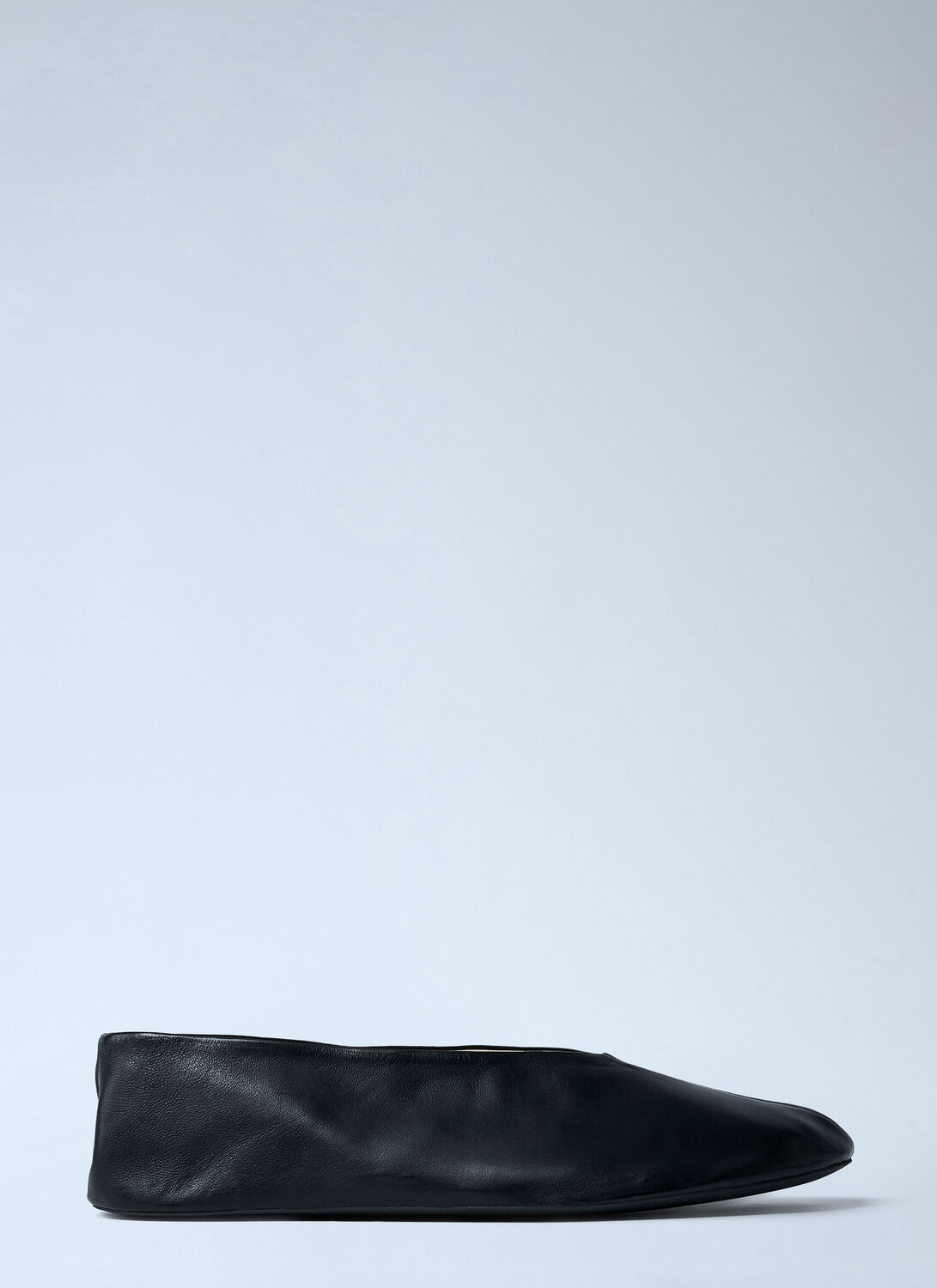 The Row Black Eva Two Ballerina Flats In Black