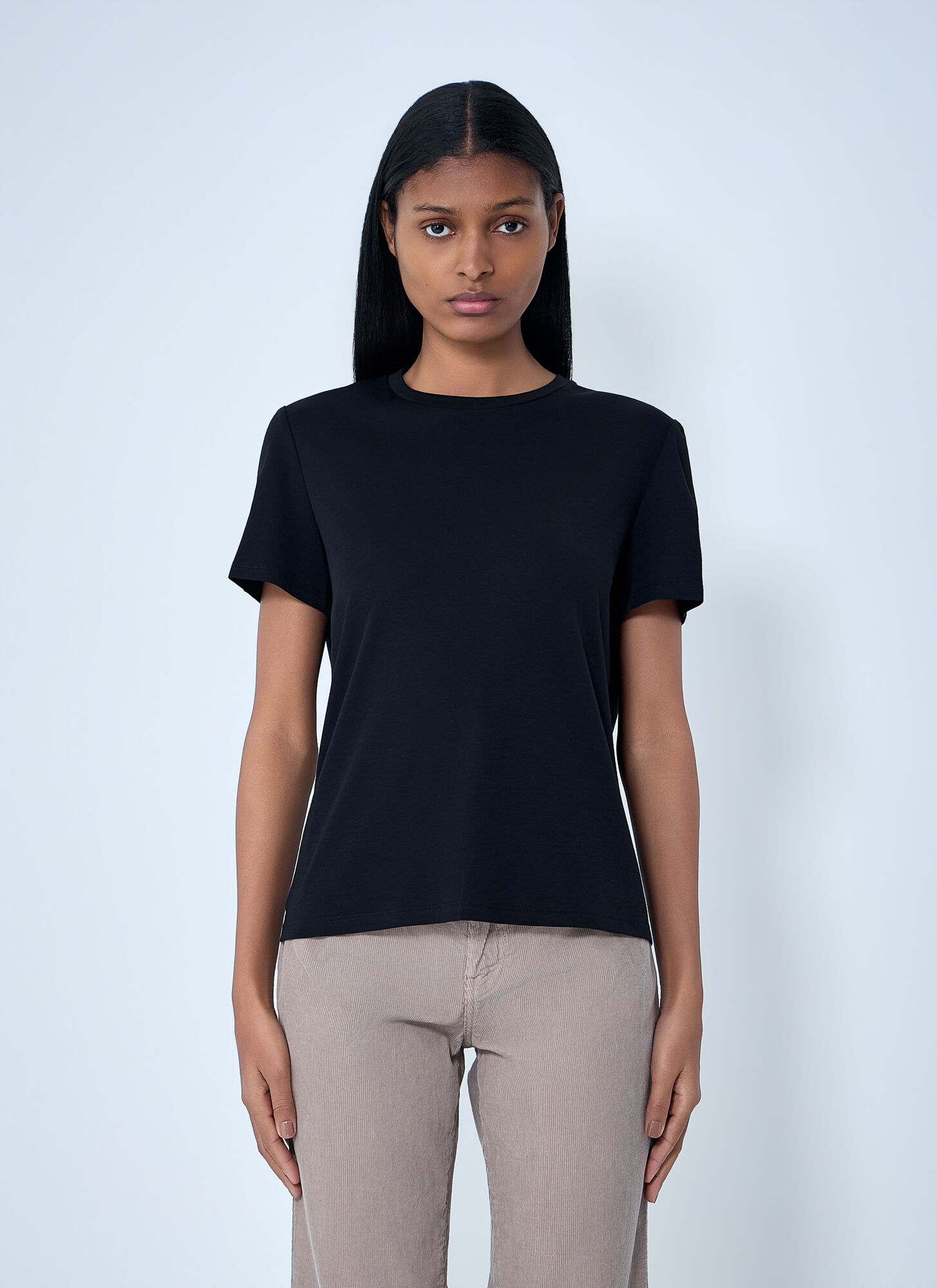 The Row Women's Black Wesler T-Shirt - Woman T-Shirts L
