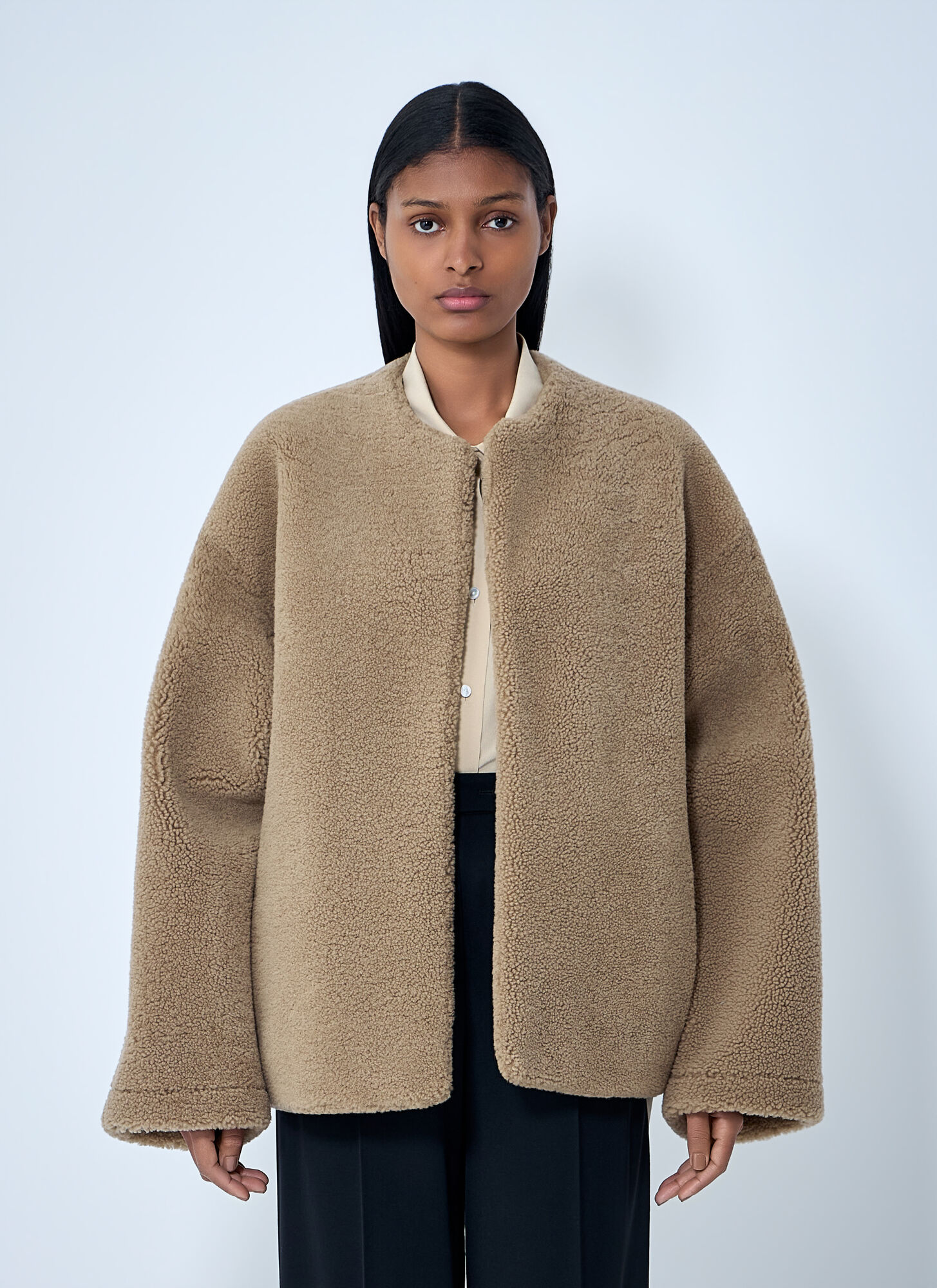 The Row The Row Valorin Jacket - Woman Jackets Beige Us - 04　The Row Valorin ジャケット - 女性用ジャケット ベージュ US - 04