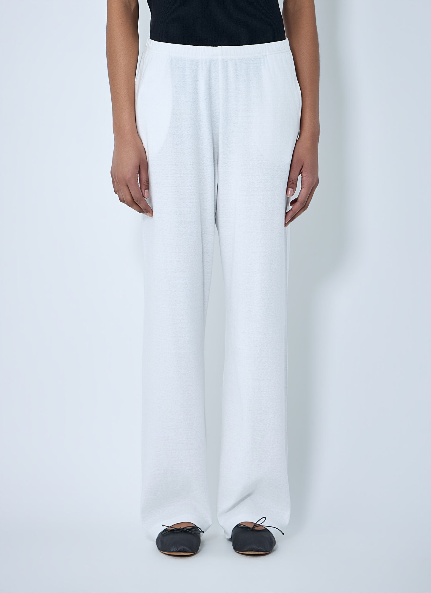 The Row The Row Kohana Cotton Pants - Woman Pants White S　The Row コハナ コットン パンツ - 女性パンツ ホワイト S