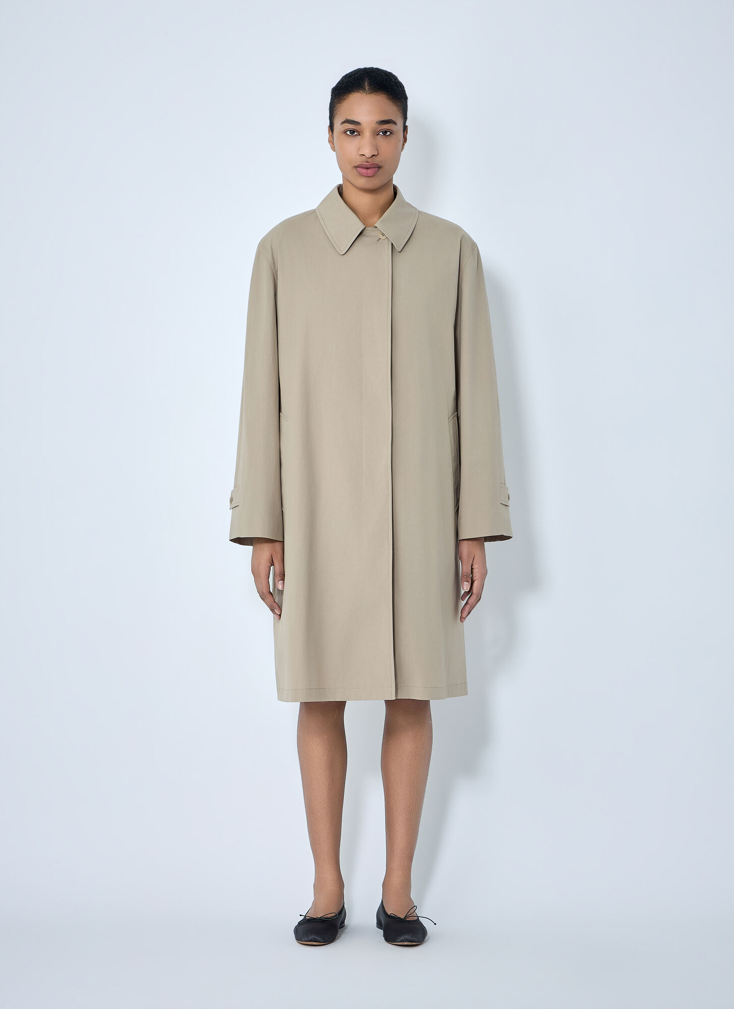 The Row Women's Beige Dayton Trench Coat - Woman Coats Us - 06