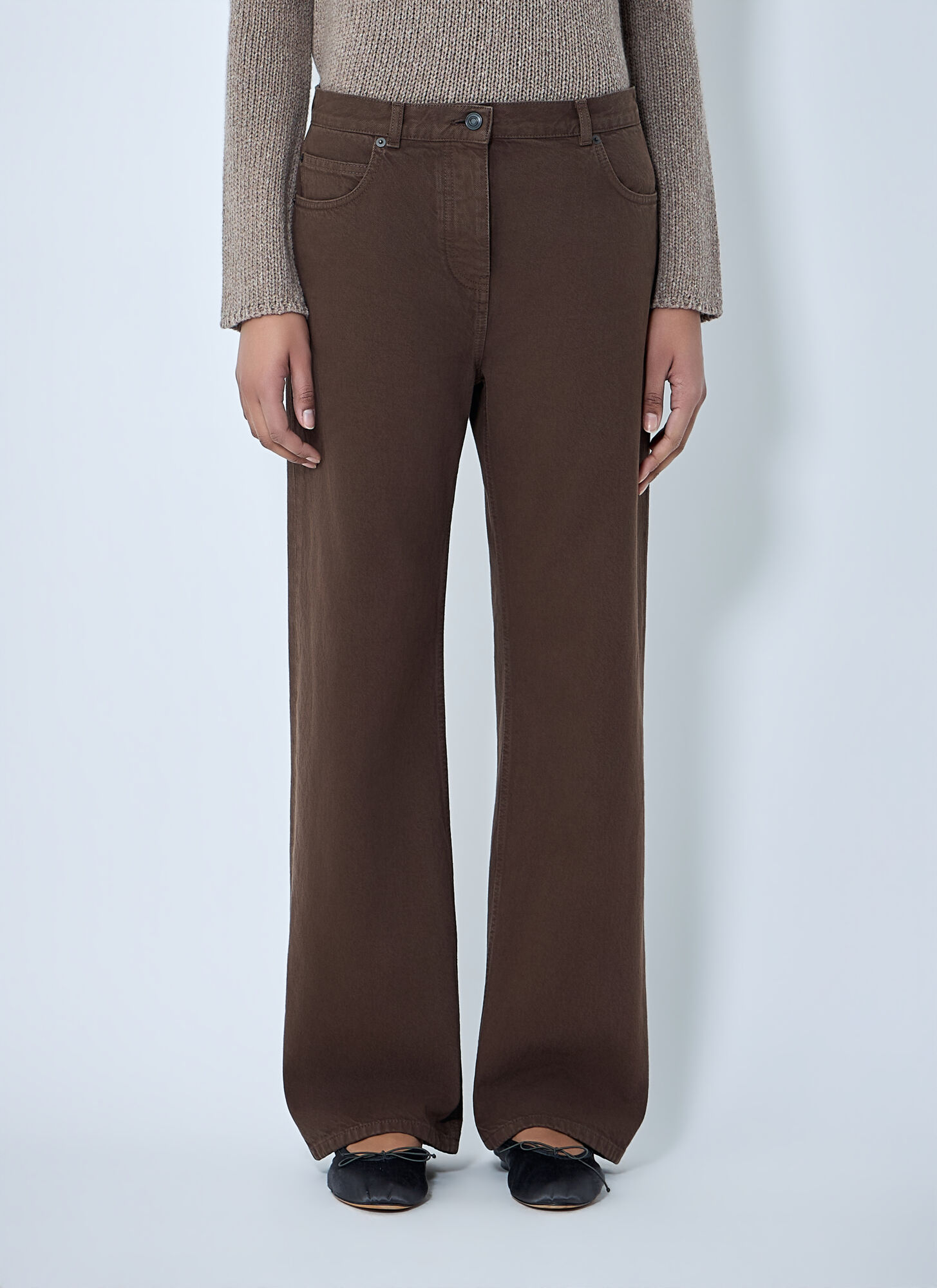The Row The Row Finbar Jeans - Woman Jeans Brown 29　The Row Finbar ジーンズ - 女性ジーンズ ブラウン 29
