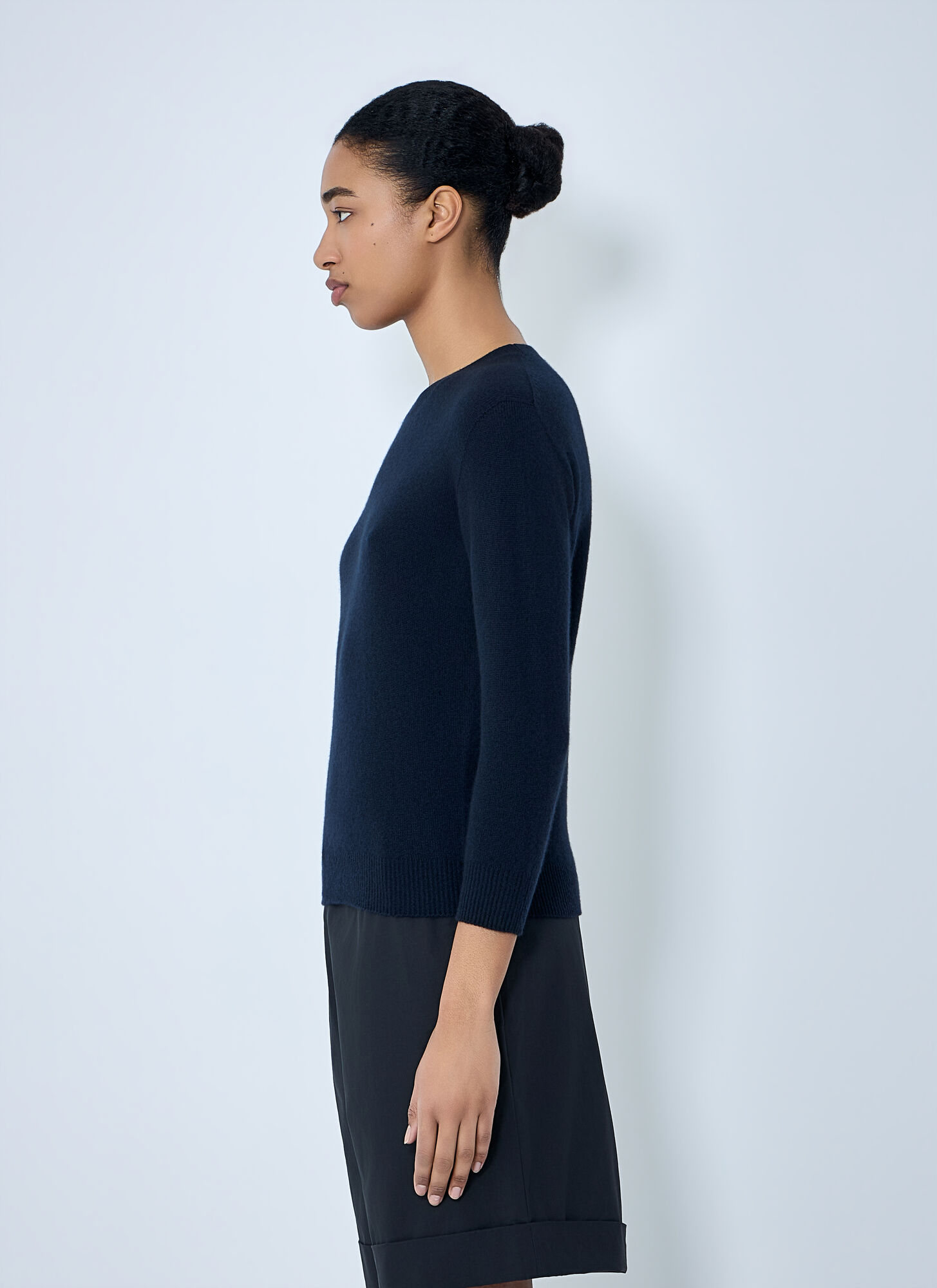  The Row The Row Noler Cashmere Sweater - Frau Tops Navy M 