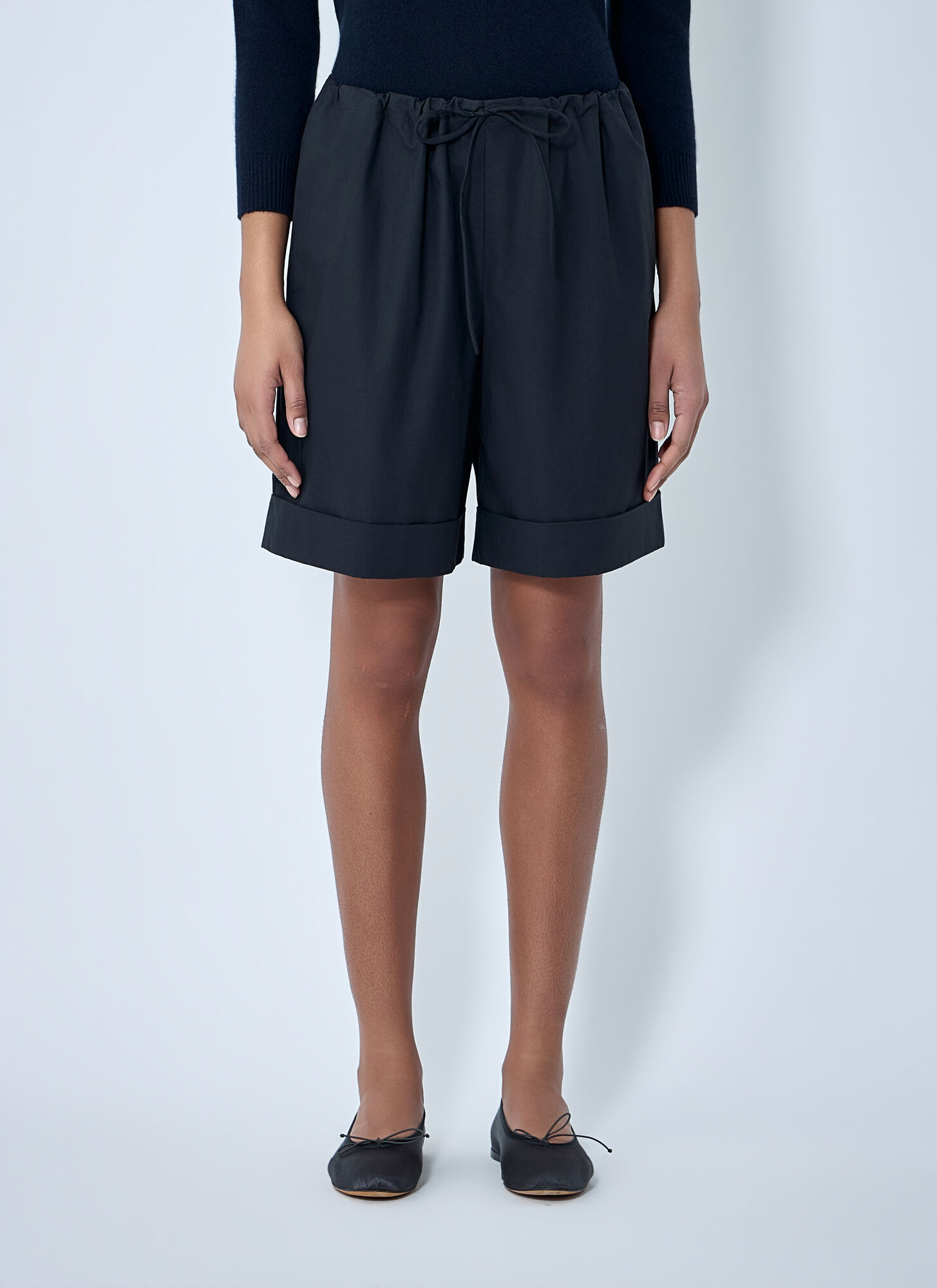 The Row Women's Black Emiliano Shorts - Woman Shorts Us - 06