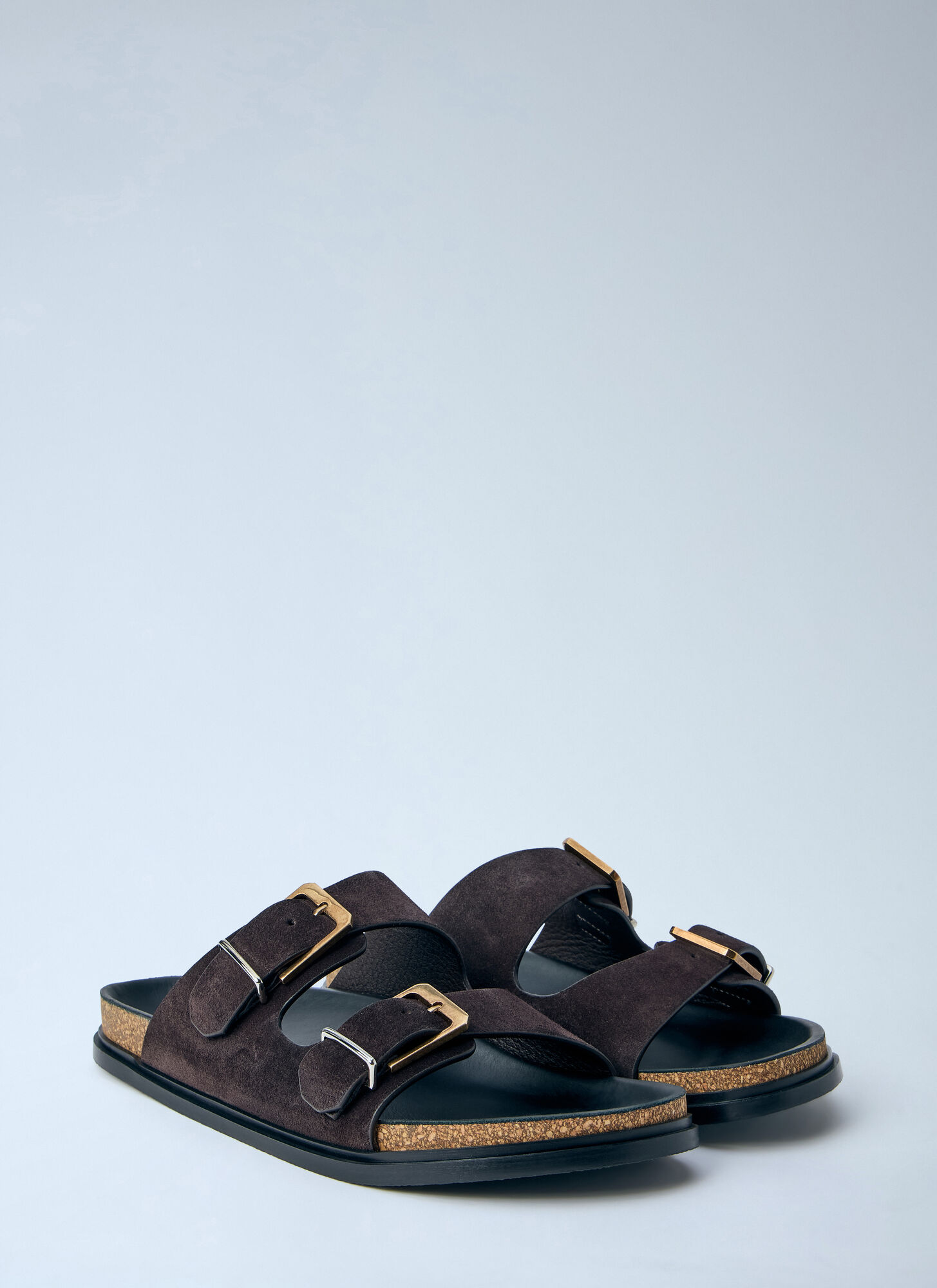  The Row The Row Buckle Slides - Frau Slides Brown Eu - 37 