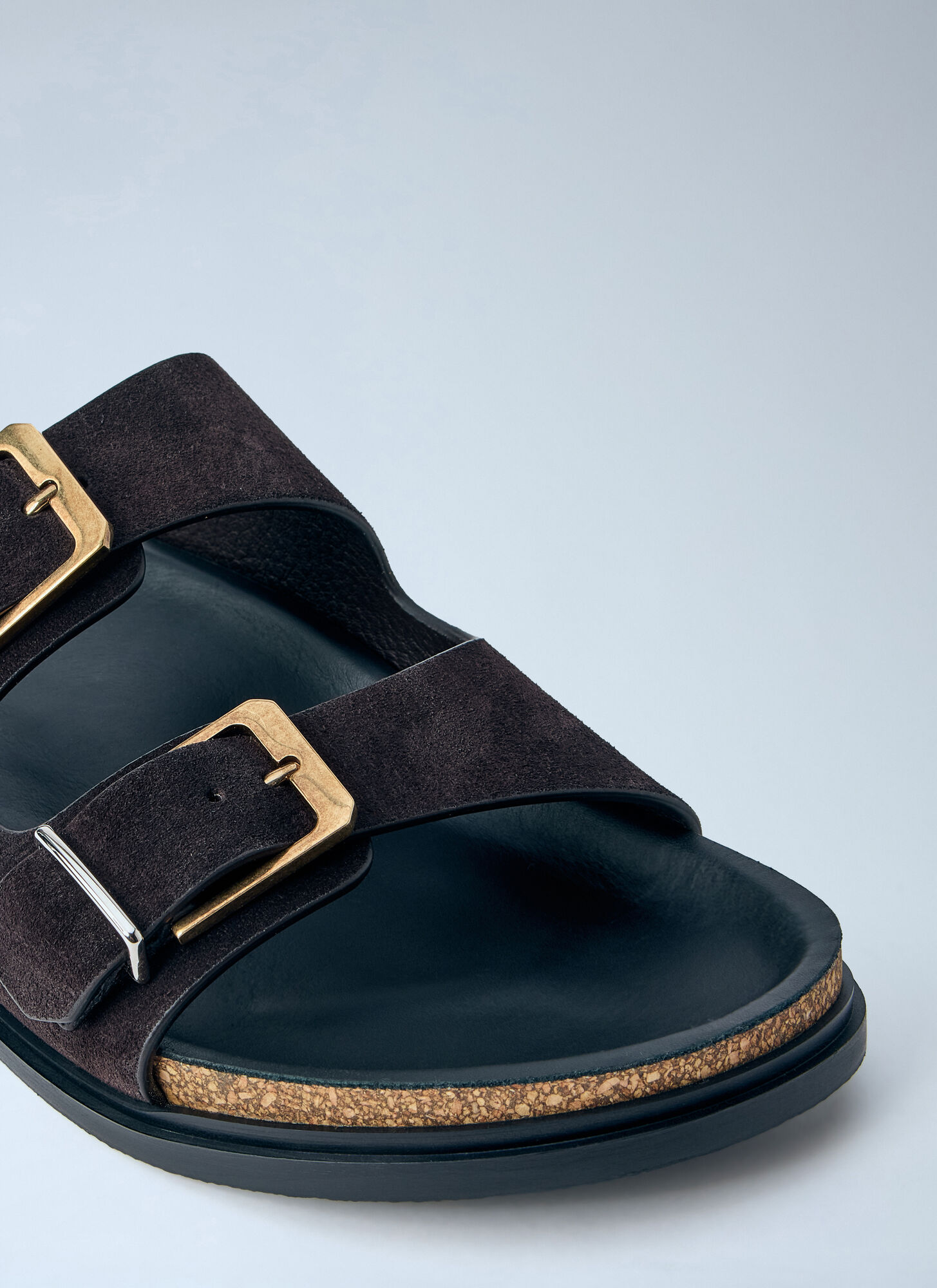  The Row The Row Buckle Slides - Frau Slides Brown Eu - 37 