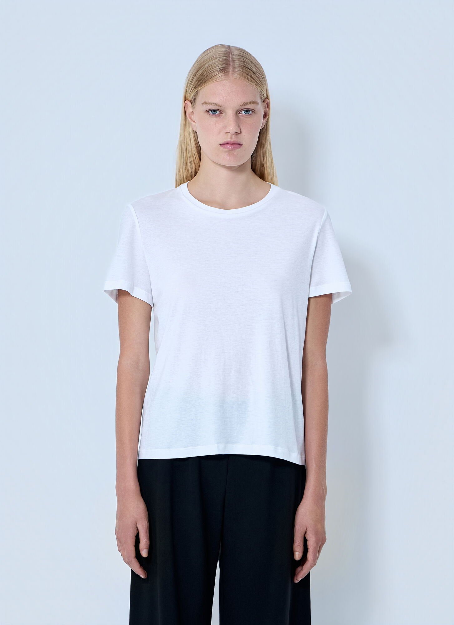 The Row Women's White Wesler T-Shirt - Woman T-Shirts L