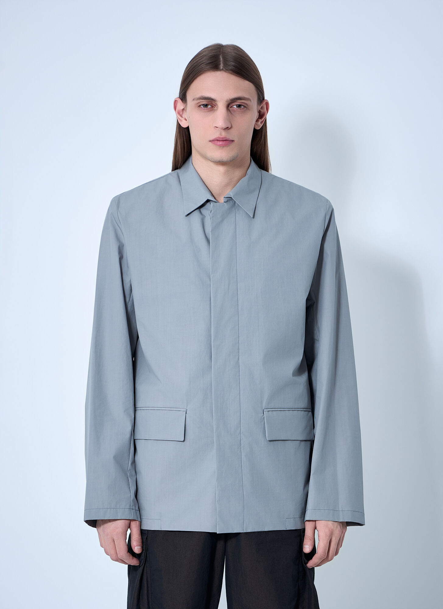 Rier Uomo Grigio Shirt Jacket - Man Jackets L