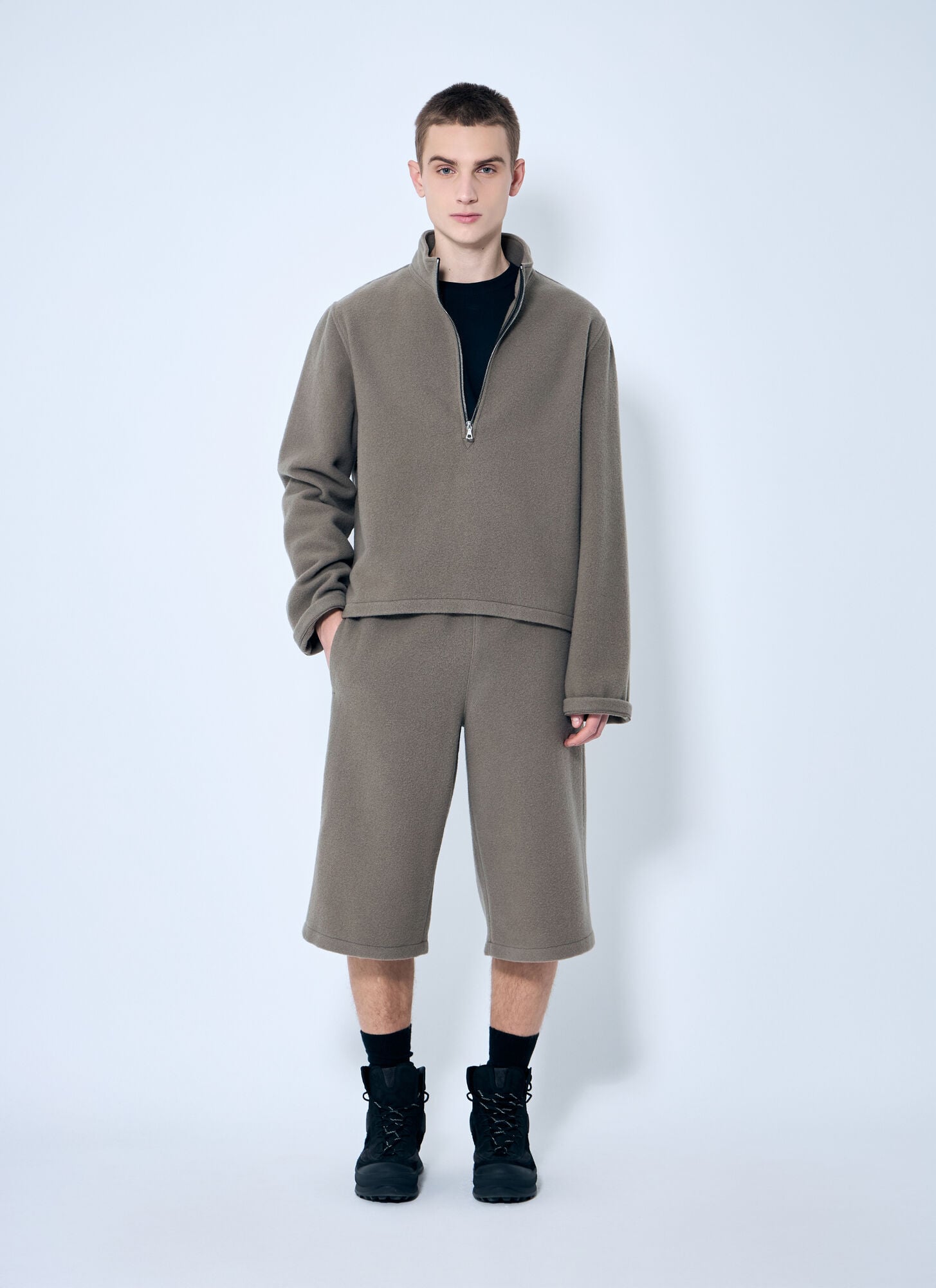  Rier Rier Fleece City Pants - Mann Shorts Beige M 