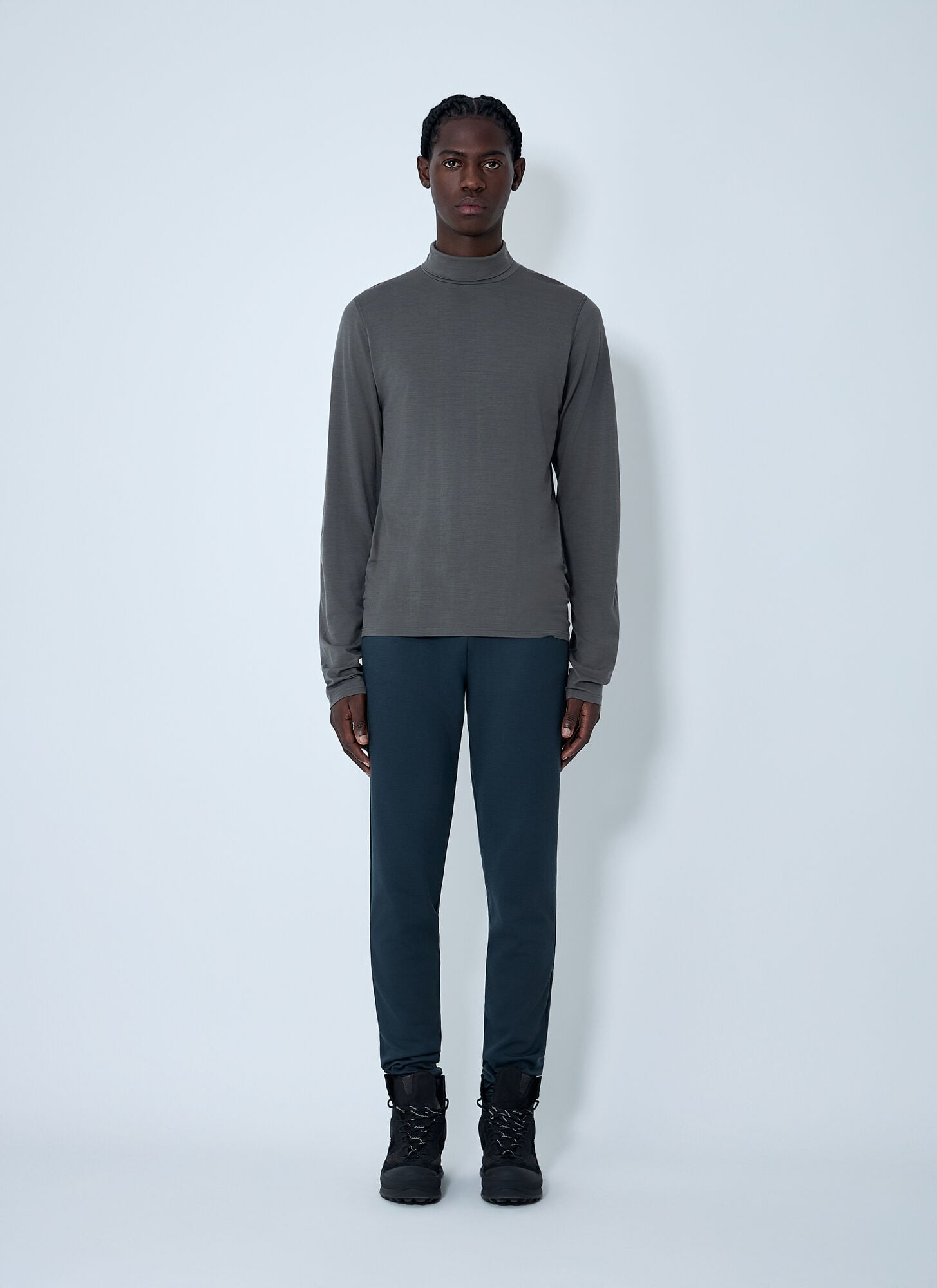  Rier Rier Wool Turtleneck Sweater - Man Tops Grey L 