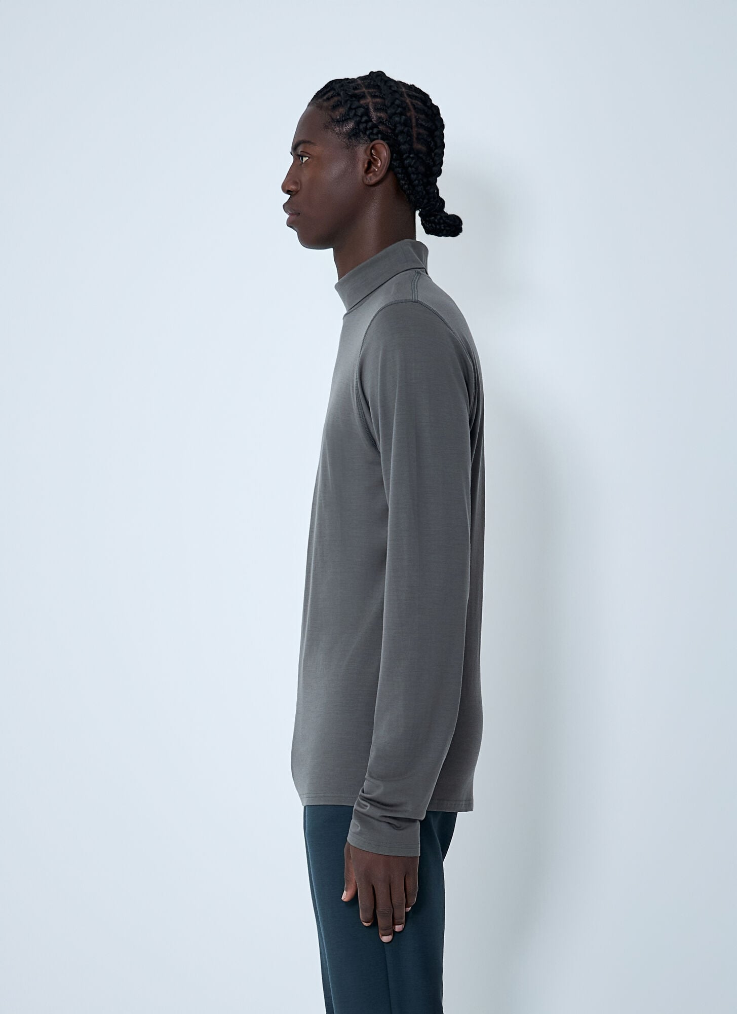  Rier Rier Wool Turtleneck Sweater - Man Tops Grey L 