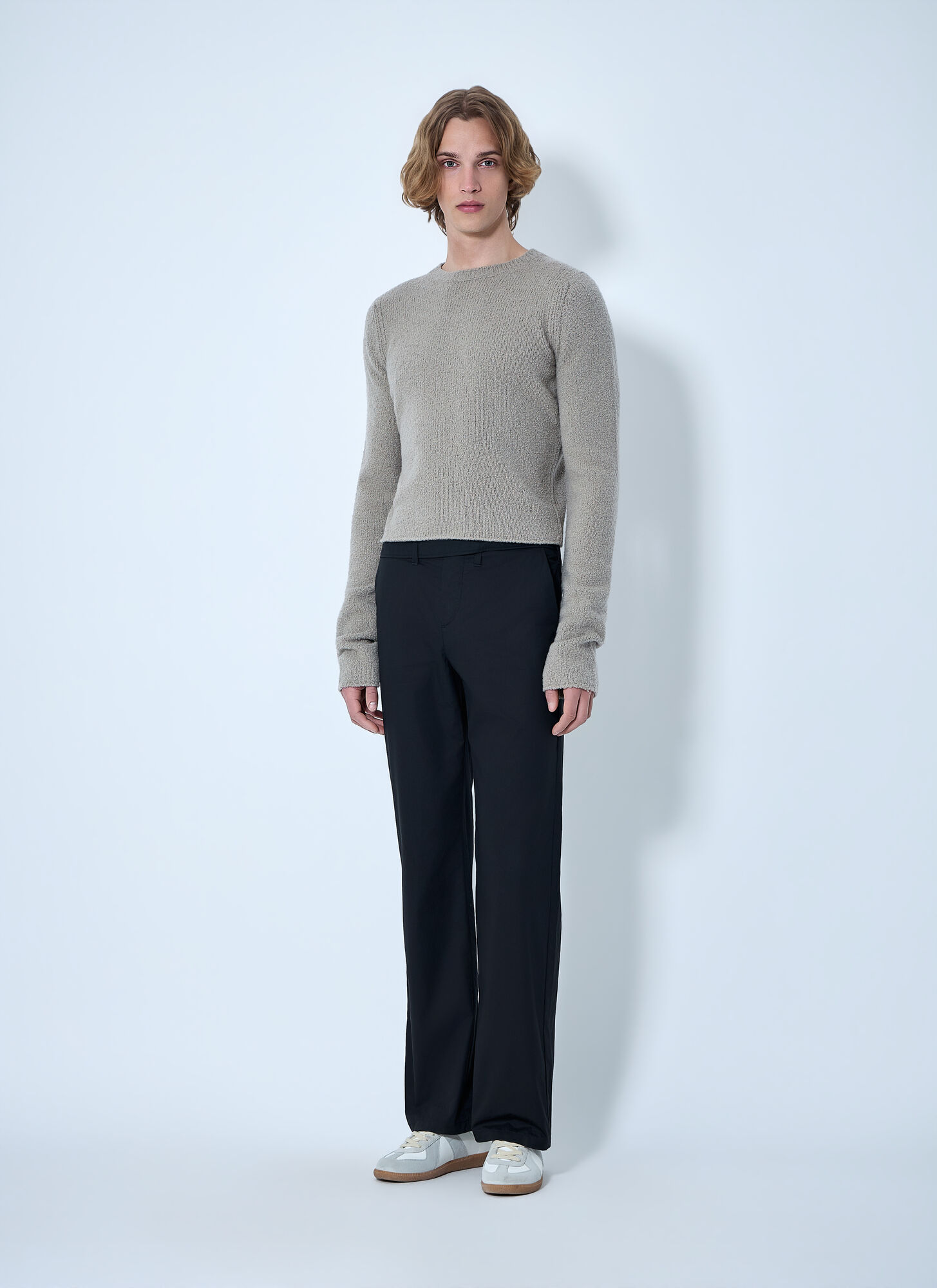  Rier Rier Textured Knit Sweater - Mann Strick Grey L 