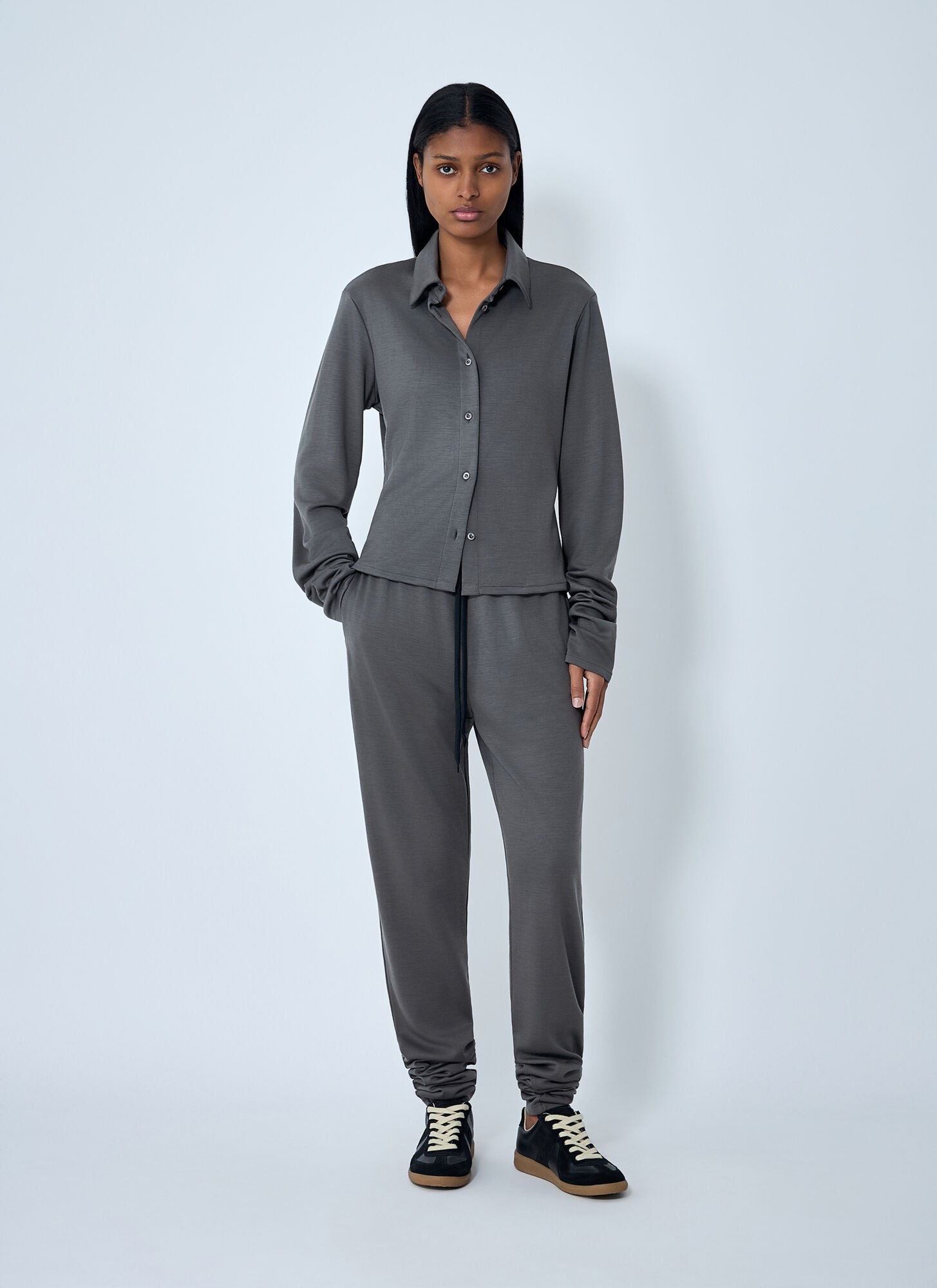  Rier Rier Mini Polar Shirt - Frau Hemden Grey L 