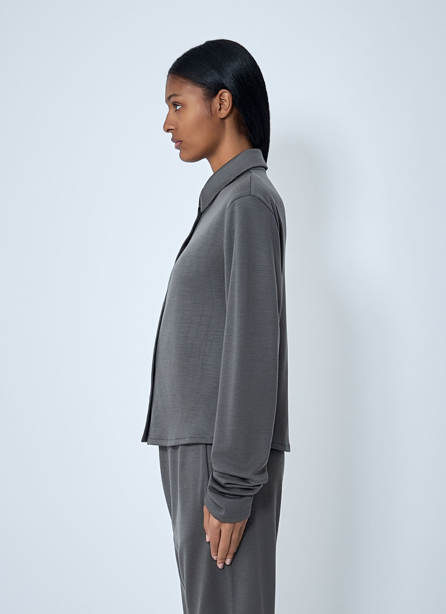  Rier Rier Mini Polar Shirt - Frau Hemden Grey L 