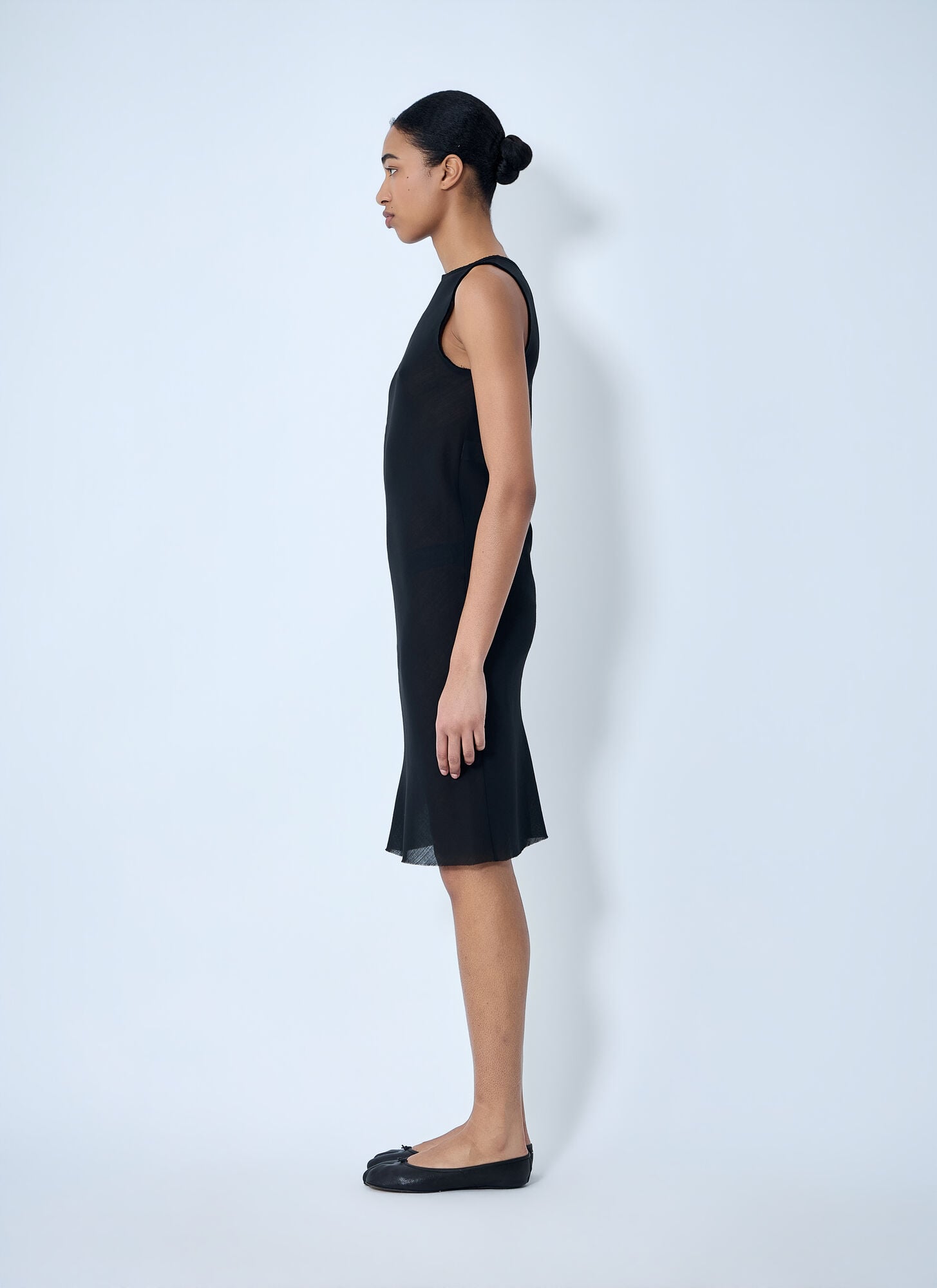  Rier Rier Sleeveless Mesh Midi Dress - Frau Kleider Black S 