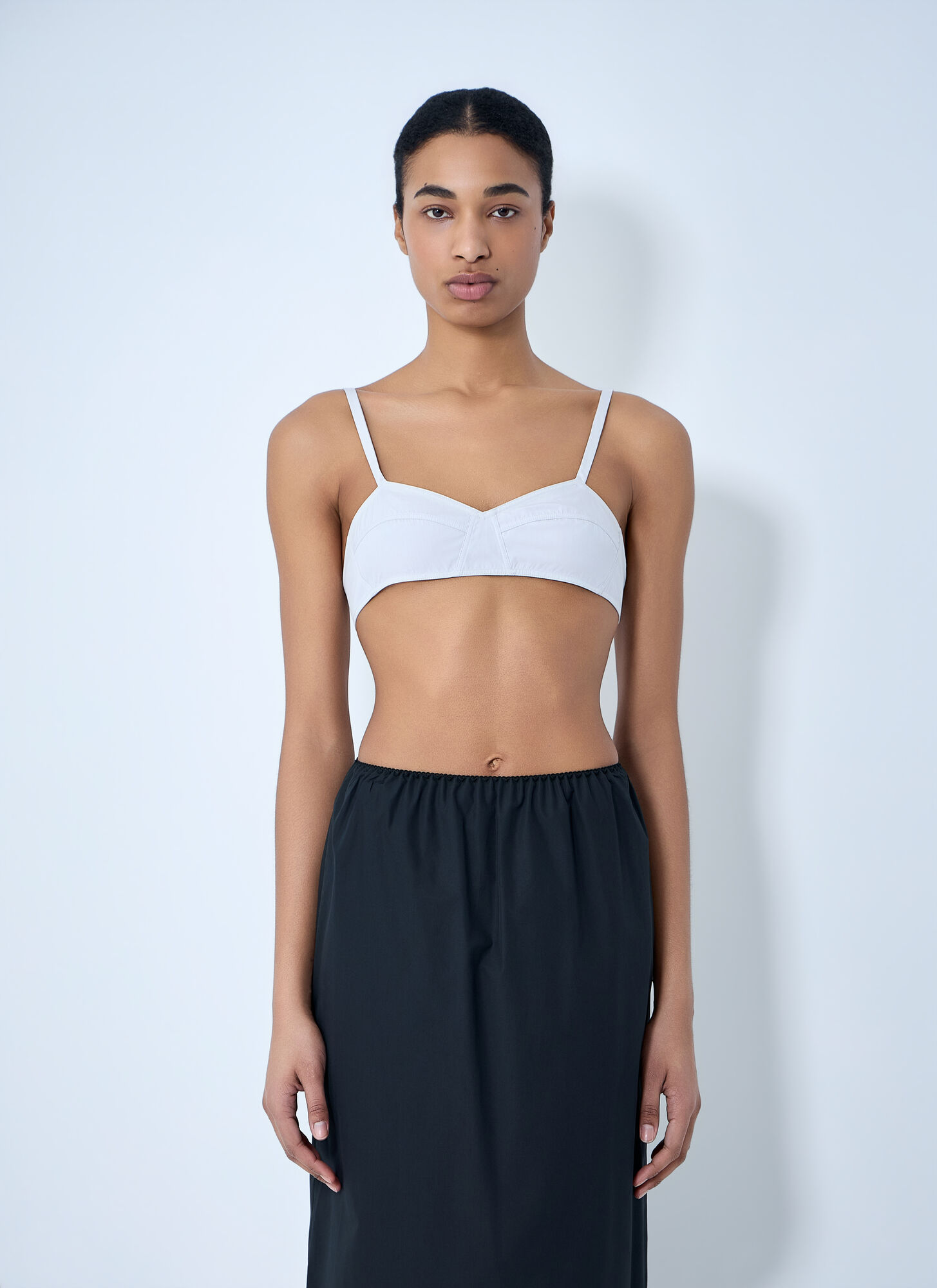 Rier Women's White Structured Bralette - Woman Tops M