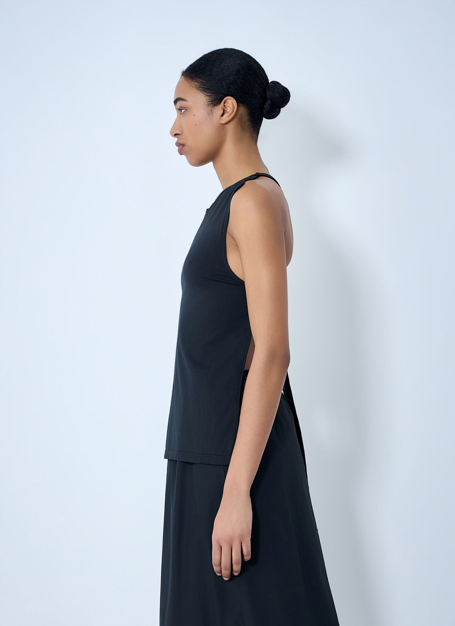  Rier Rier Sleeveless Cotton Tank Top - Frau Tops Black L 