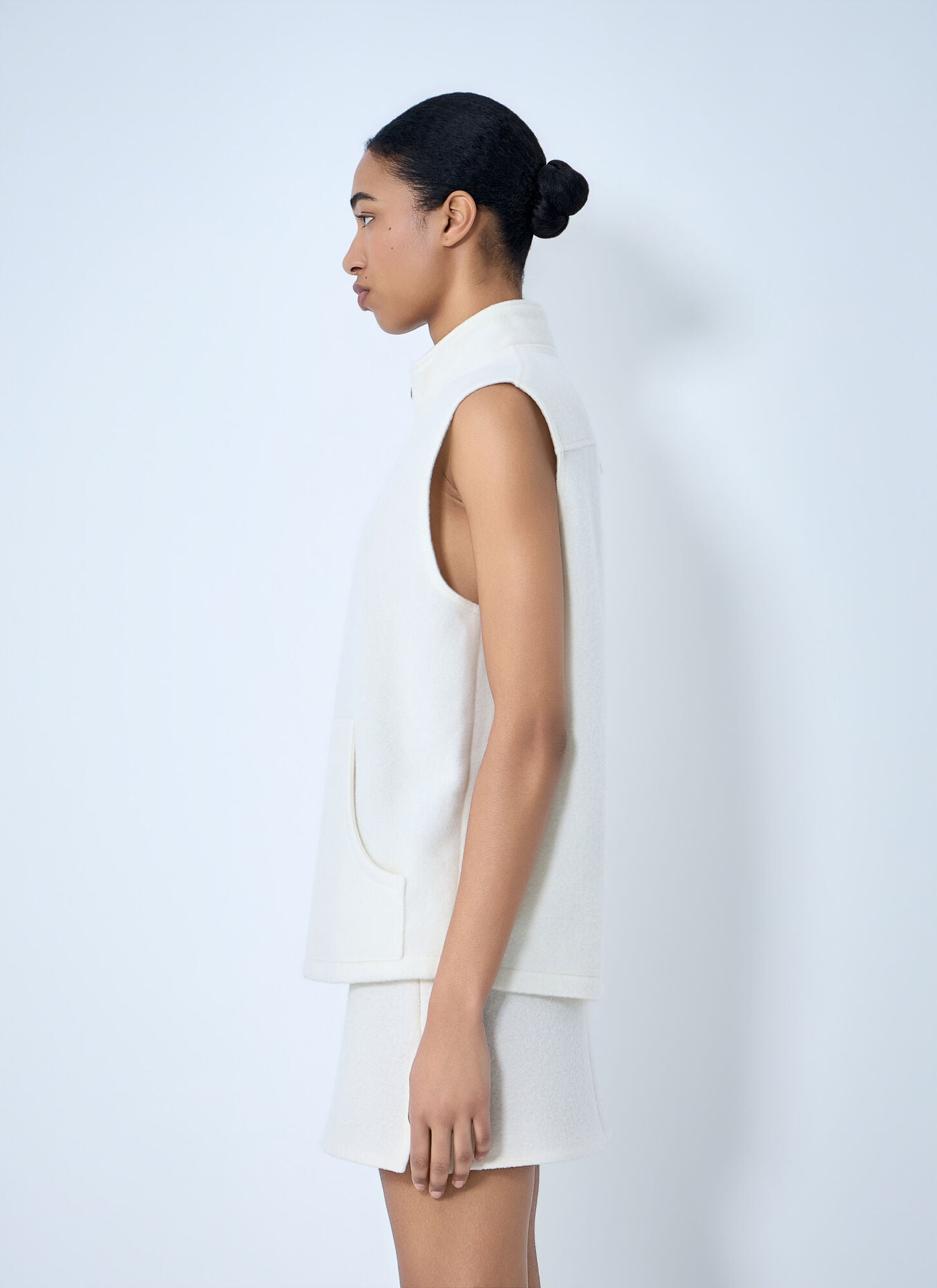  Rier Rier Sleeveless Zip Vest - Frau Jacken White M 