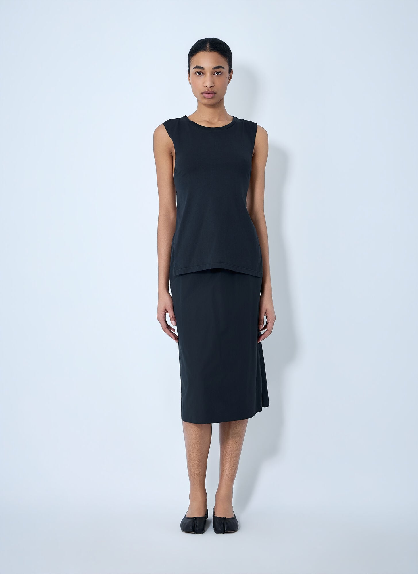  Rier Rier Elasticated Waist Midi Skirt - Frau Röcke Black S 