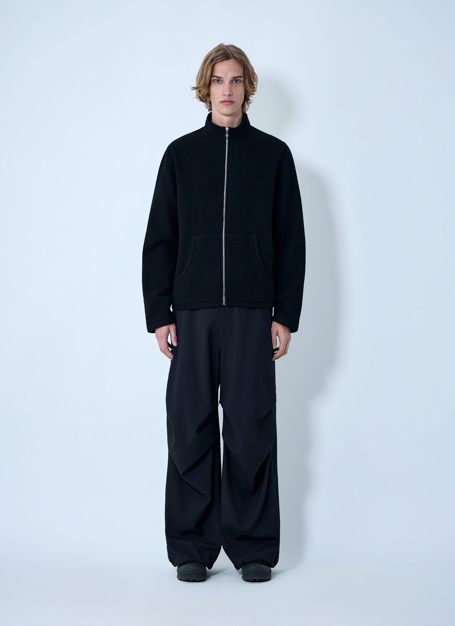 Rier Rier Wool Zip-up Jacket -  Jacken Black M 