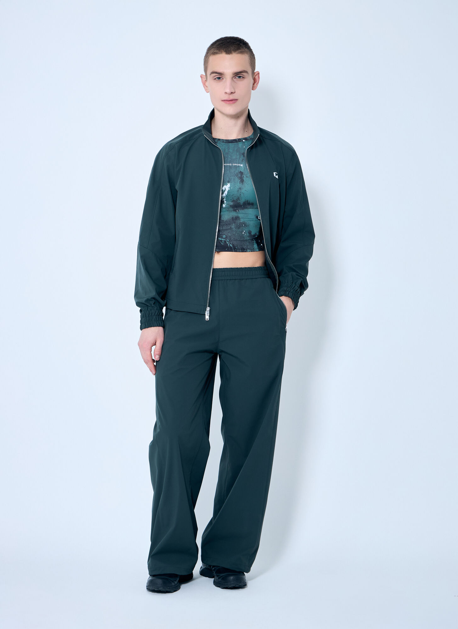  Running Order Running Order Printed Casey Top -  T-shirts Green L 