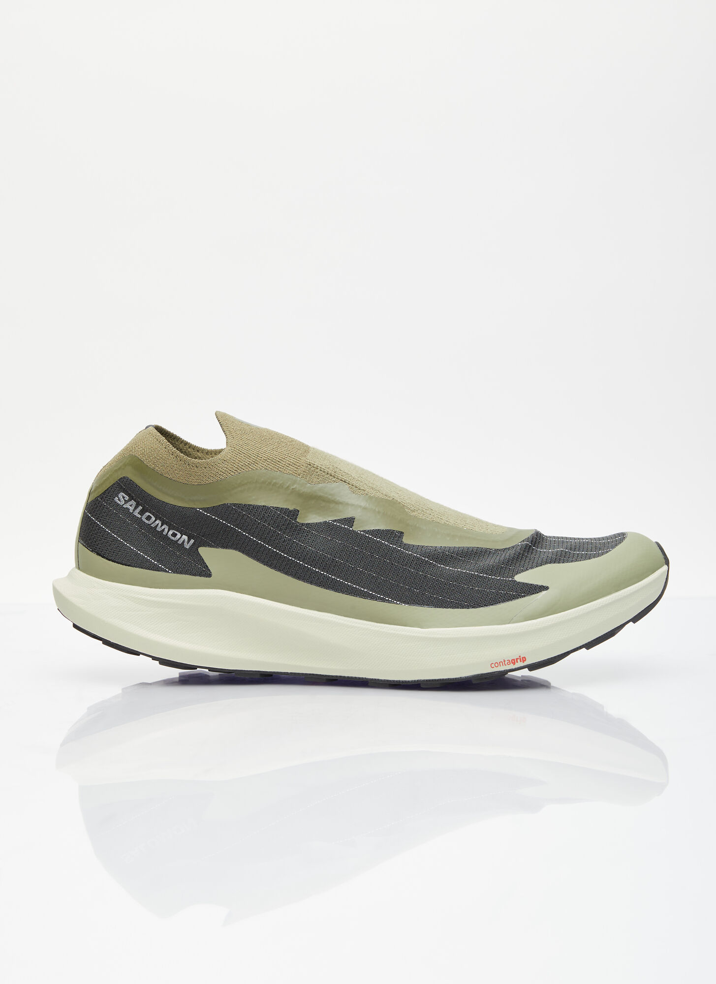 Salomon Men's Khaki Pulsar Reflective Advanced Sneakers - Man Sneakers Uk - 11