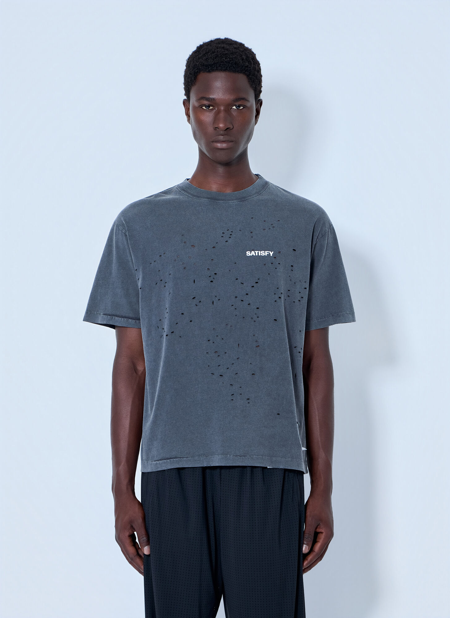 Satisfy Uomo Grigio - Mothtech T-Shirt, Size: S
