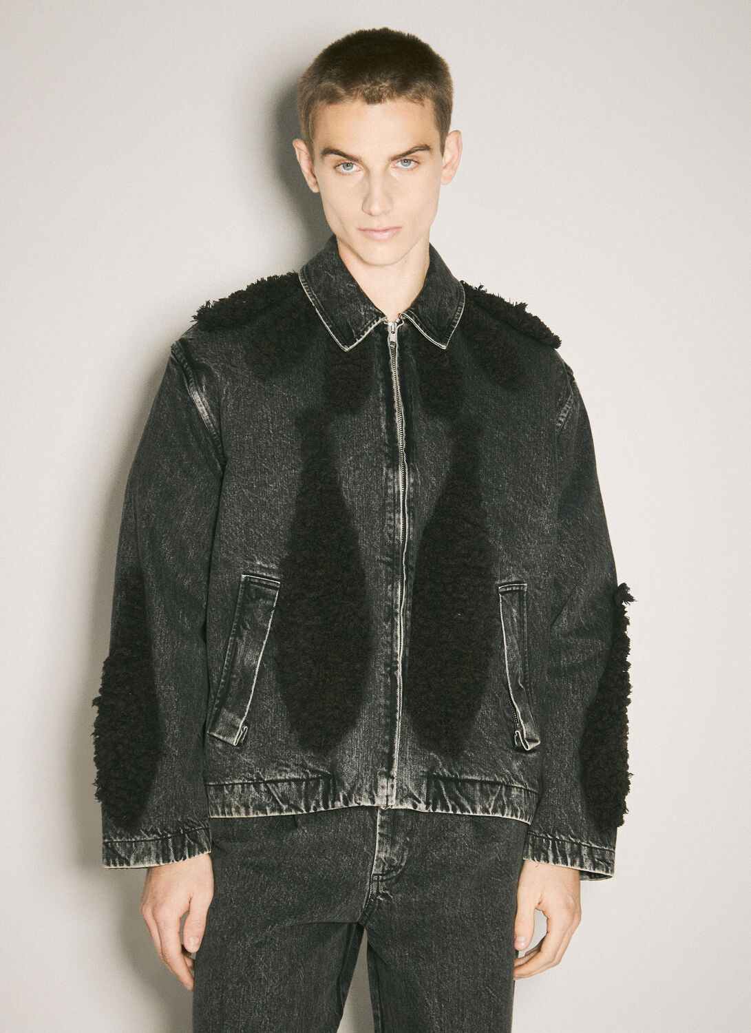 SONG FOR THE MUTE ZIP-UP DENIM JACKET