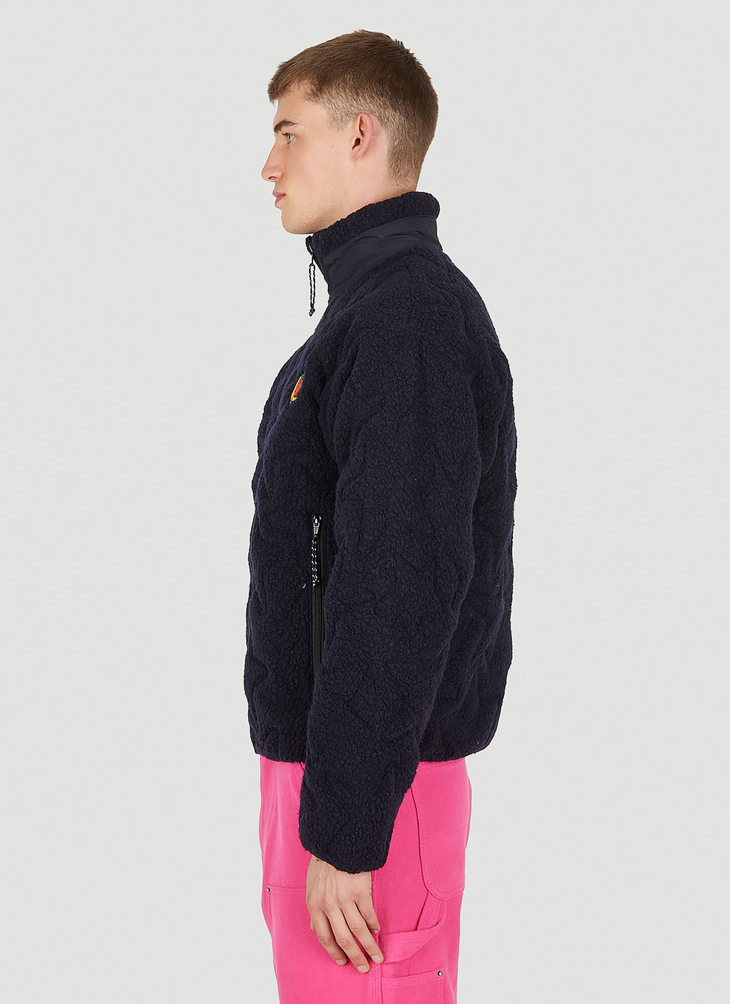  Sky High Farm Workwear Sky High Farm Workwear Quilted Fleece Zip Jacket -  Jacken Navy Xl 