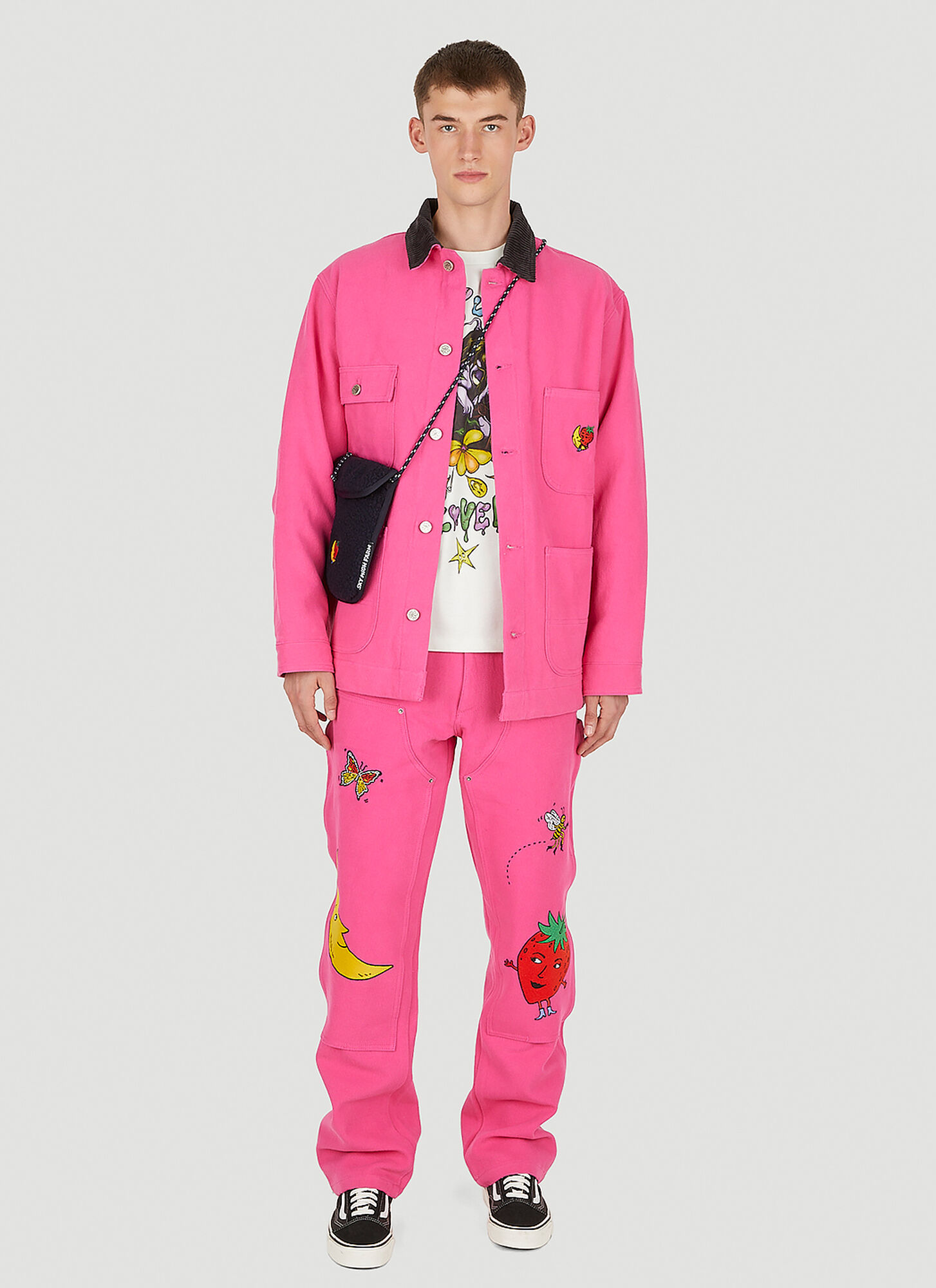  Sky High Farm Workwear Sky High Farm Workwear Workwear Canvas Chore Jacket -  Jacken Pink L 